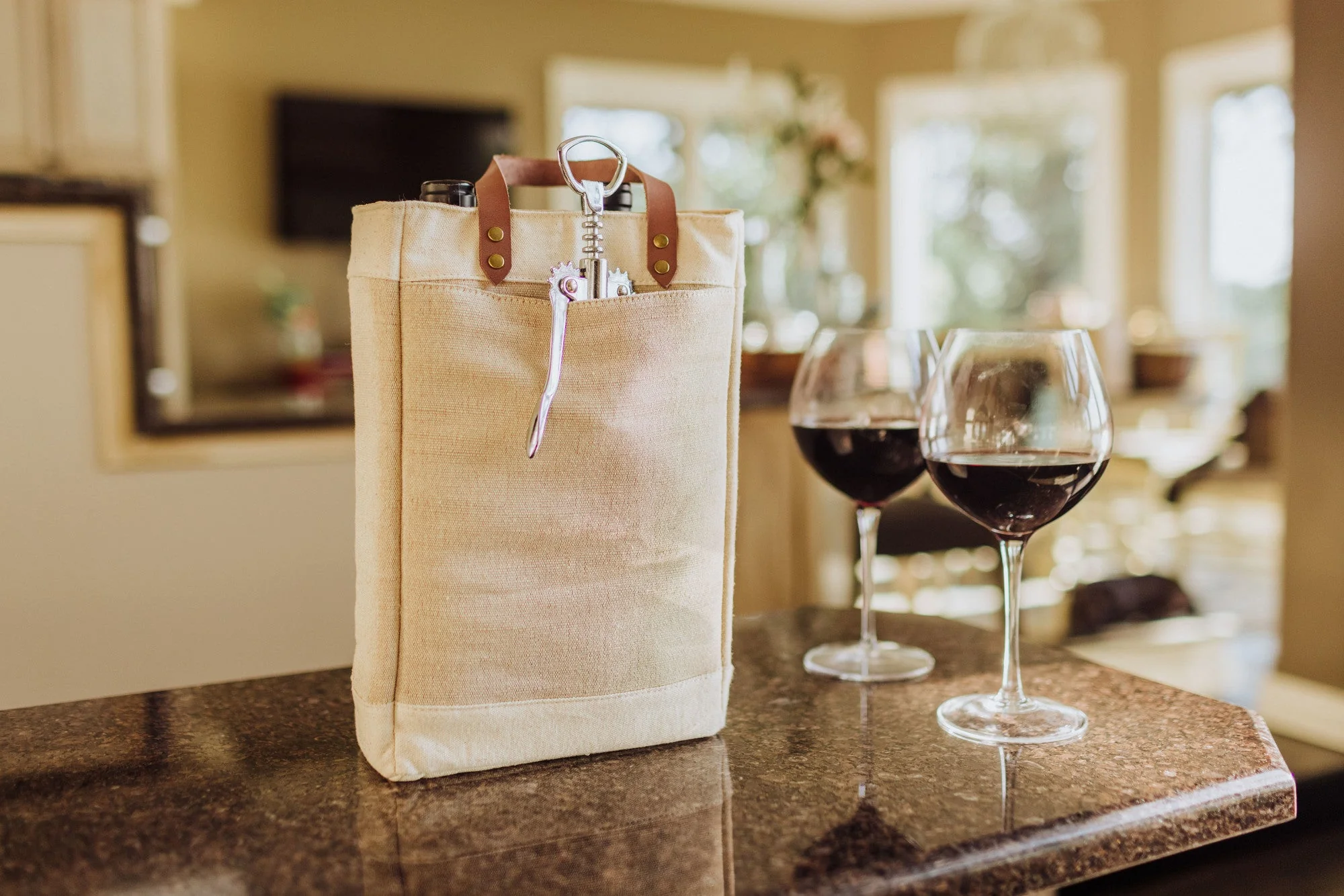 Pinot Jute 2 Bottle Insulated Wine Bag - Image 9