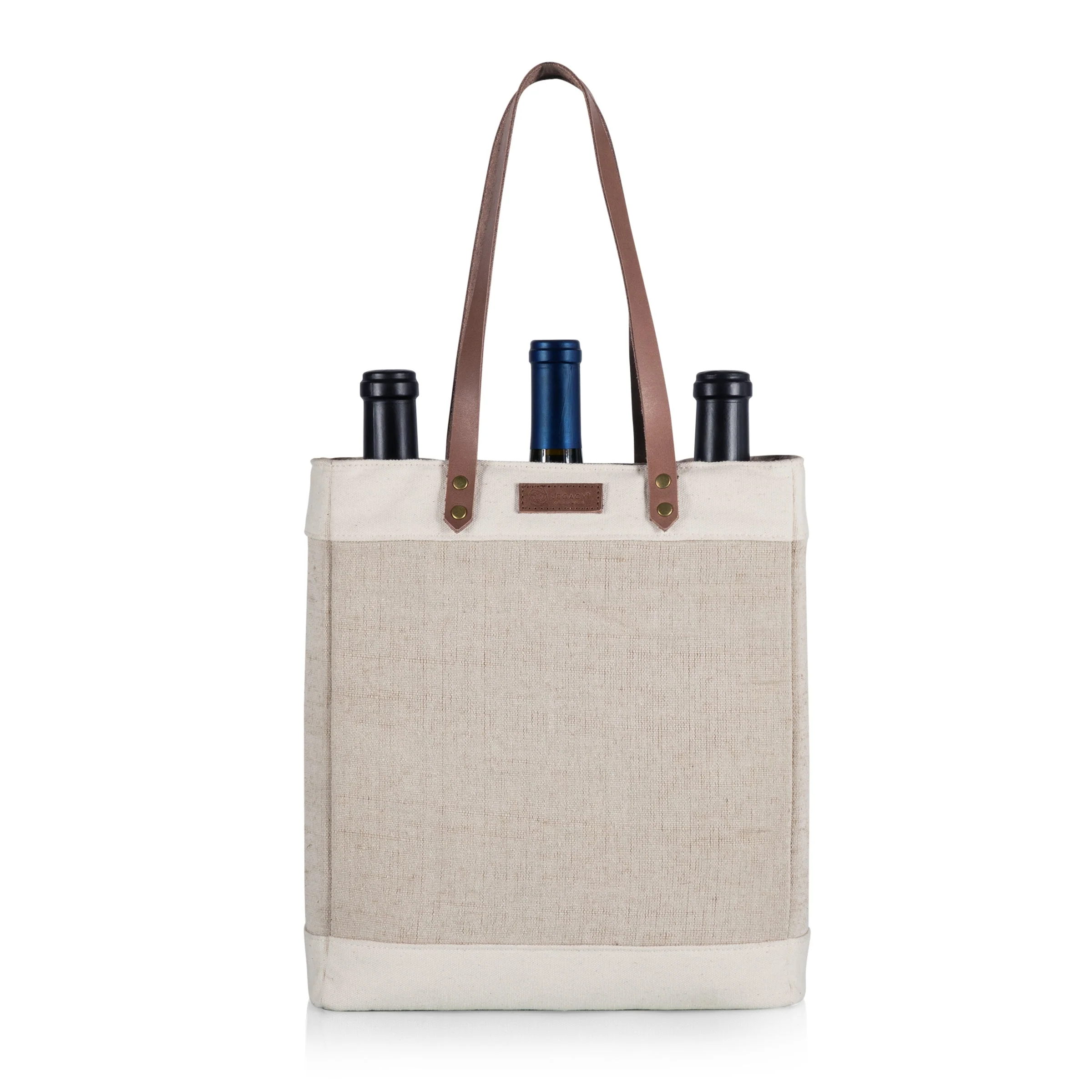 Pinot Jute 3 Bottle Insulated Wine Bag - Image 12