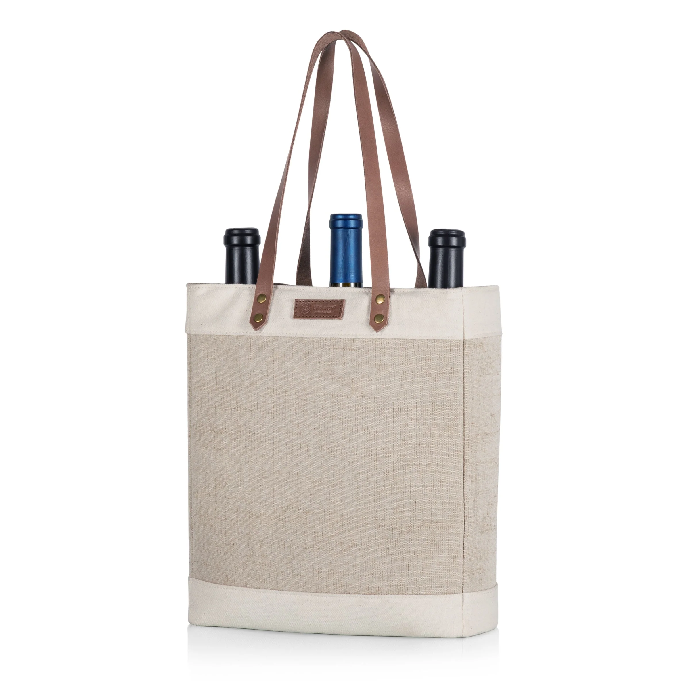 Pinot Jute 3 Bottle Insulated Wine Bag - Image 13