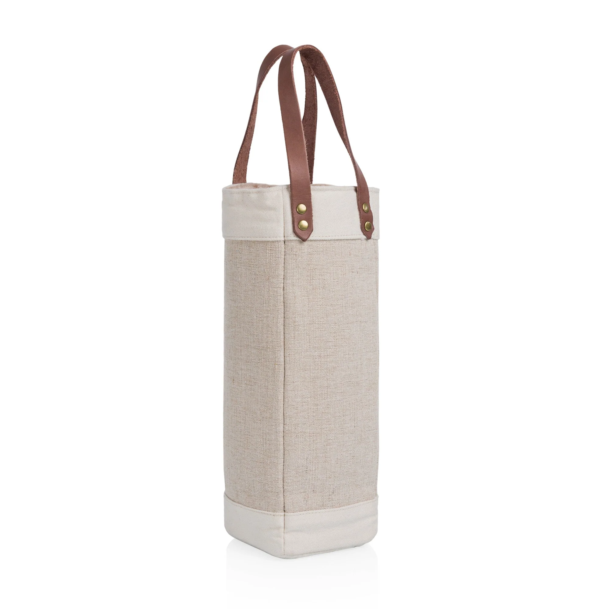 Pinot Jute Single Bottle Insulated Wine Bag - Image 3