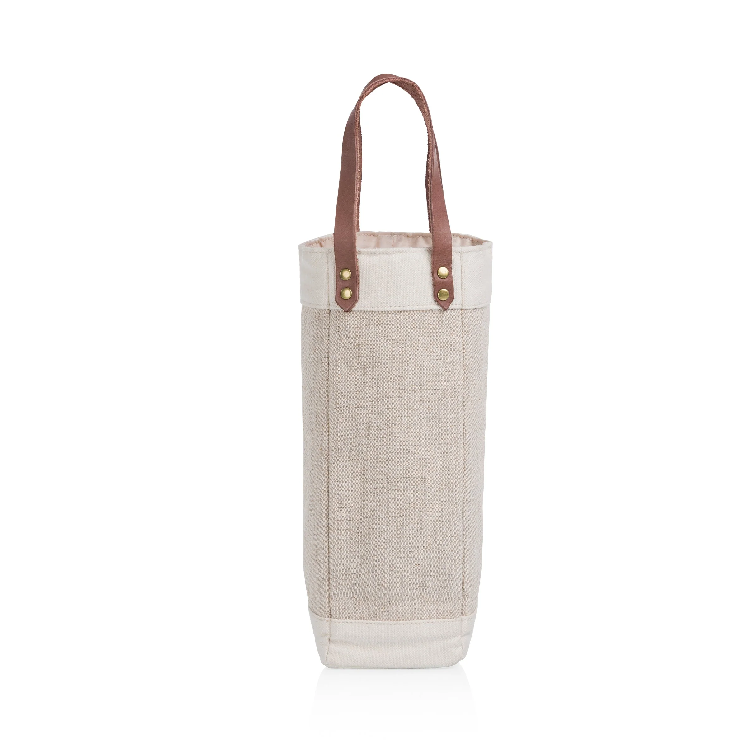 Pinot Jute Single Bottle Insulated Wine Bag - Image 5