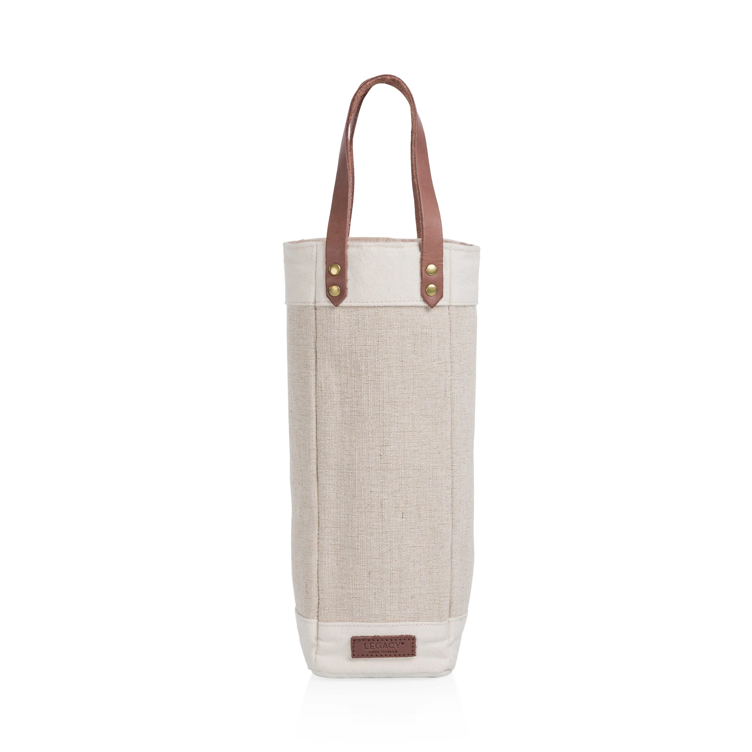 Pinot Jute Single Bottle Insulated Wine Bag - Image 8