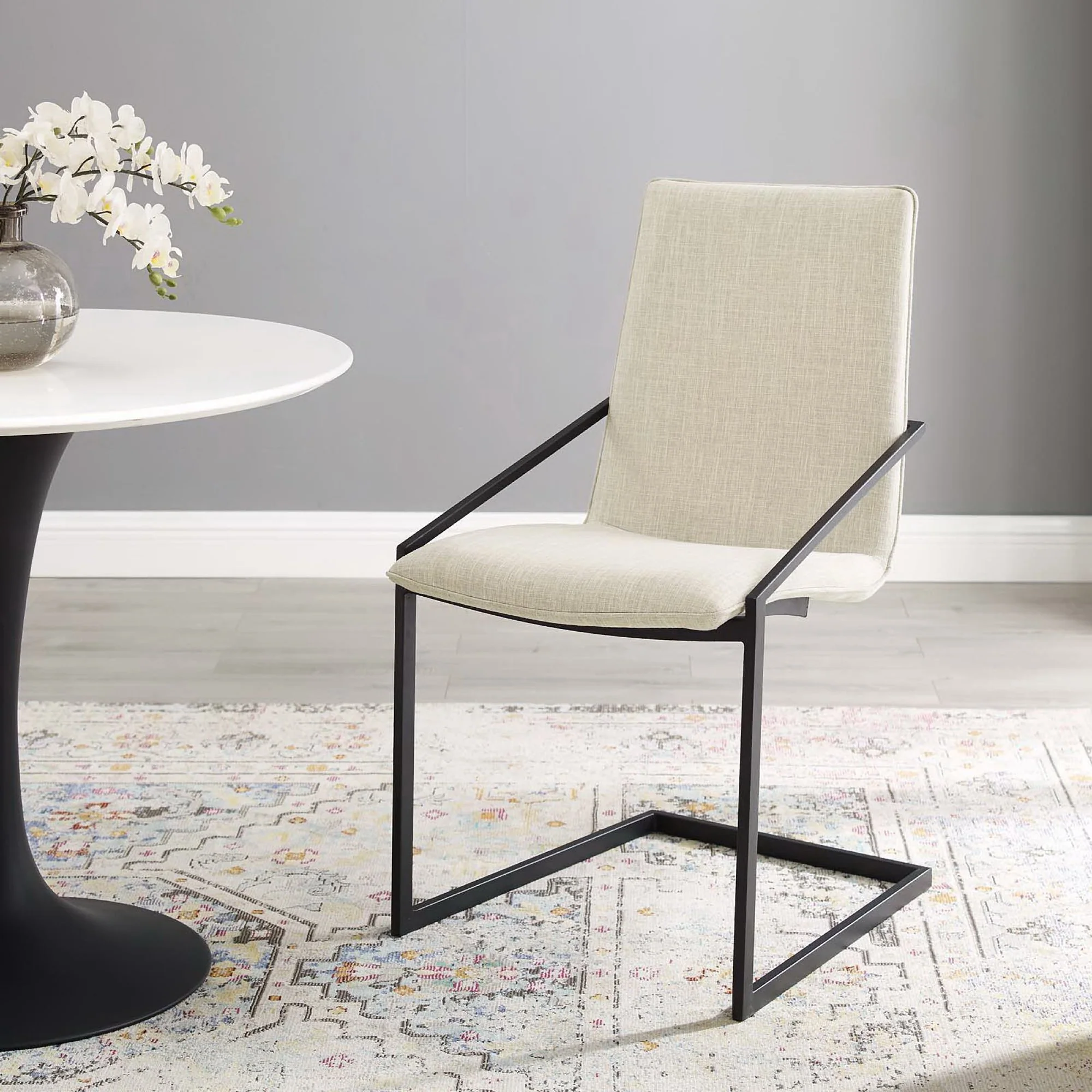Pitch Upholstered Fabric Dining Armchair by Modway - Image 7