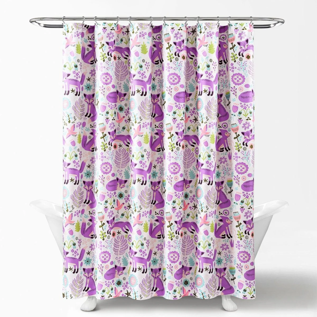Pixie Fox Shower Curtain - Image 9
