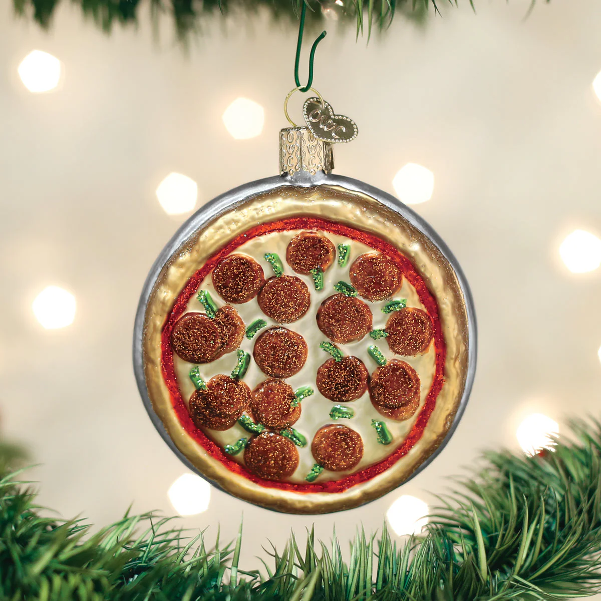 Pizza Pie Christmas Ornament by Old World Christmas