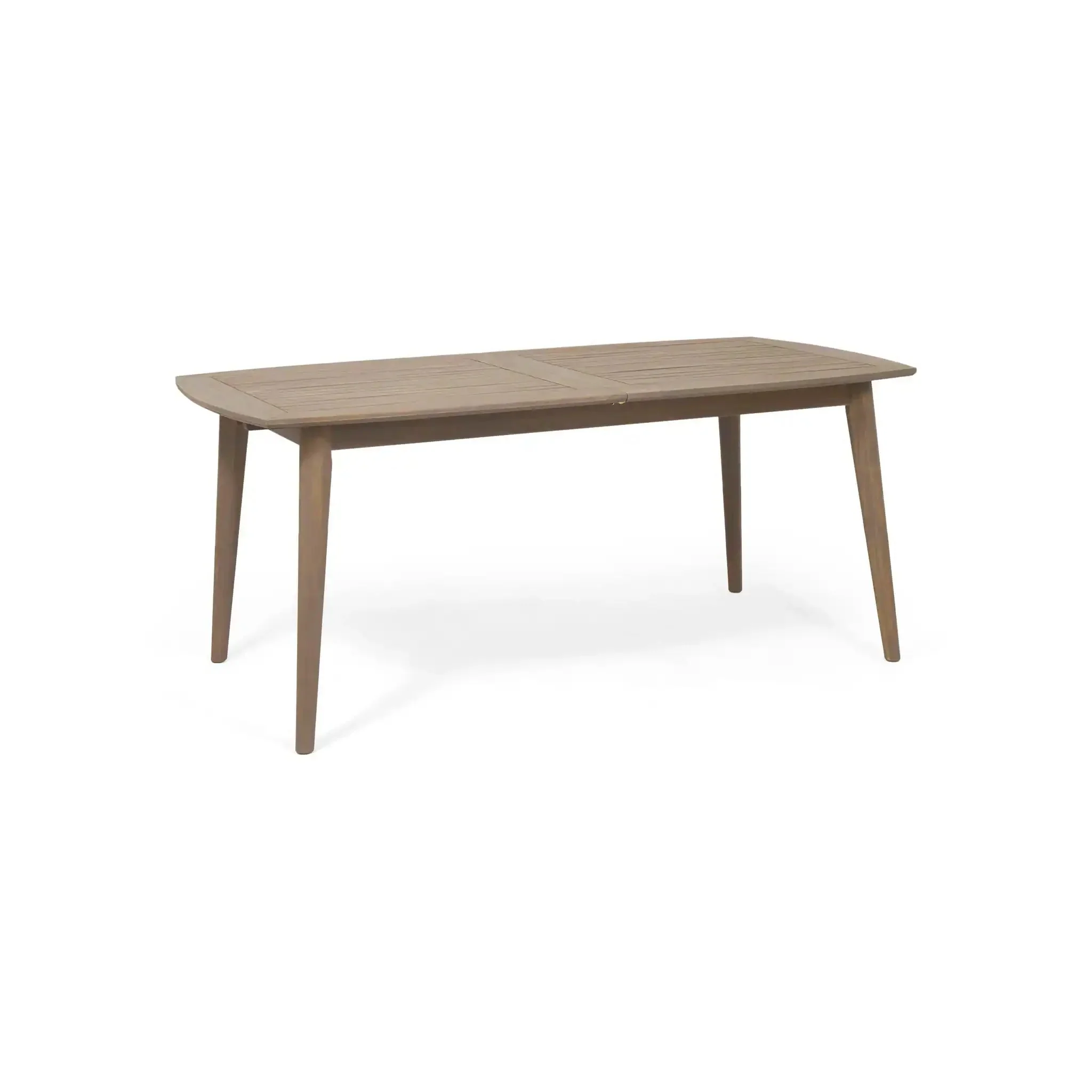 Placidity - Outdoor Expandable Dining Table With Slatted Tabletop And Tapered Legs - Image 2