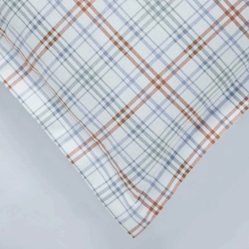 Plaid Flannel Cotton Duvet Cover Set with Pillow Shams - Image 39
