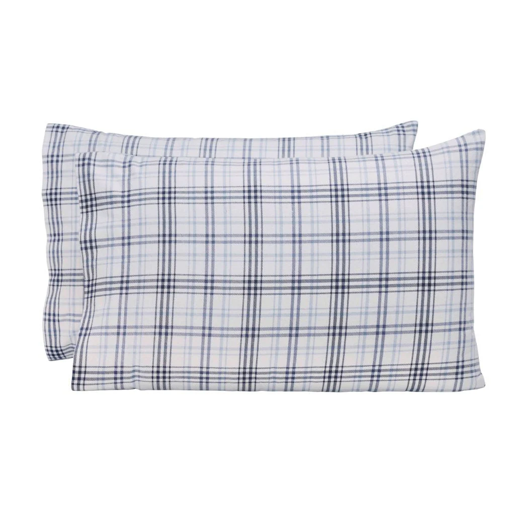 Plaid Flannel Cotton Classic Modern Farmhouse Pillowcases, Set of 2 - Image 10