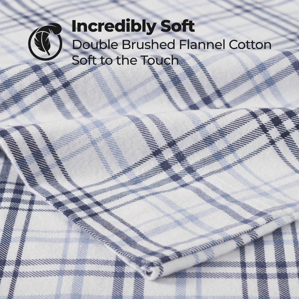 Plaid Flannel Cotton Classic Modern Farmhouse Pillowcases, Set of 2 - Image 11
