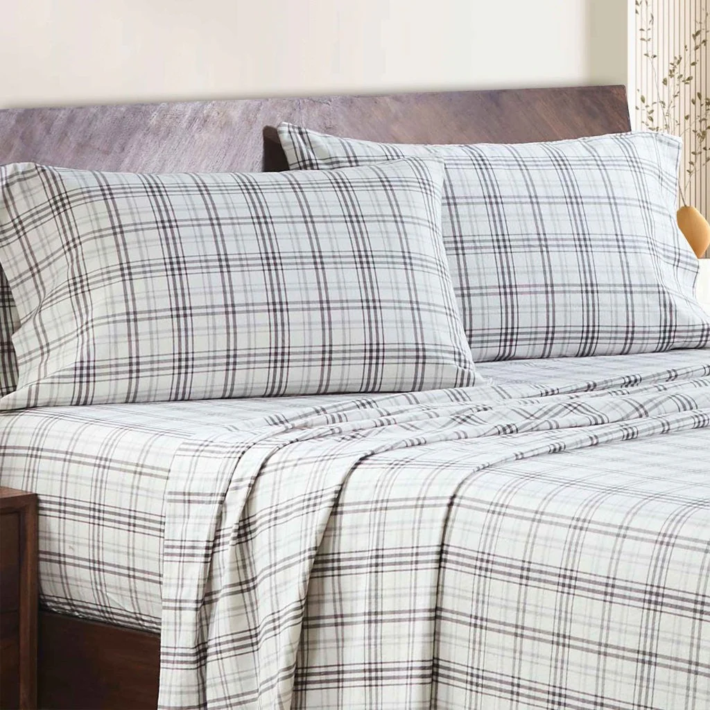 Plaid Flannel Cotton Classic Modern Farmhouse Pillowcases, Set of 2 - Image 15