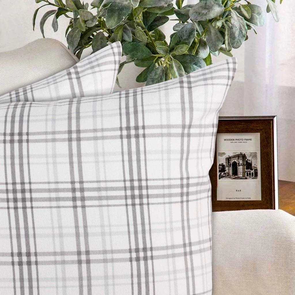 Plaid Flannel Cotton Classic Modern Farmhouse Pillowcases, Set of 2 - Image 16