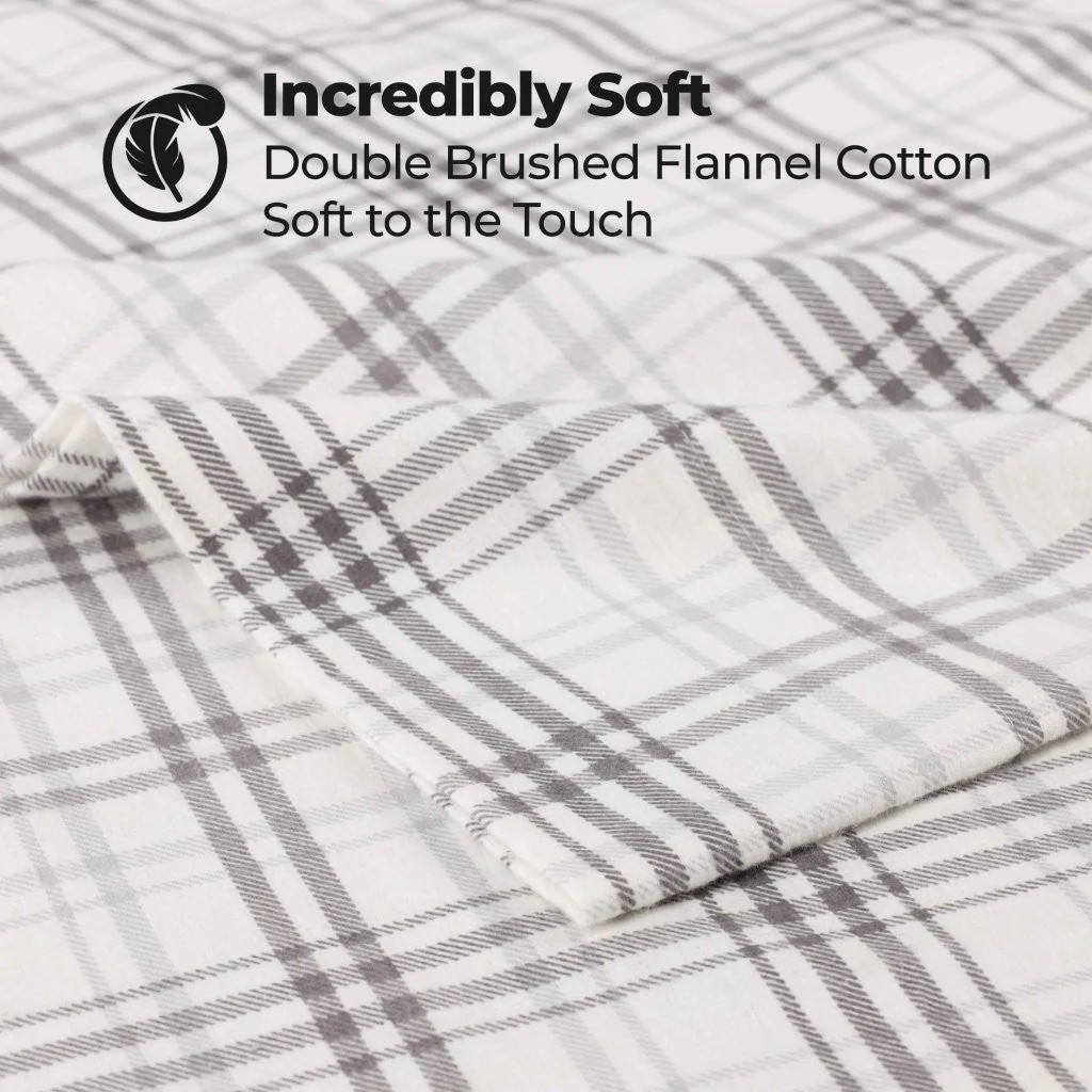 Plaid Flannel Cotton Classic Modern Farmhouse Pillowcases, Set of 2 - Image 18