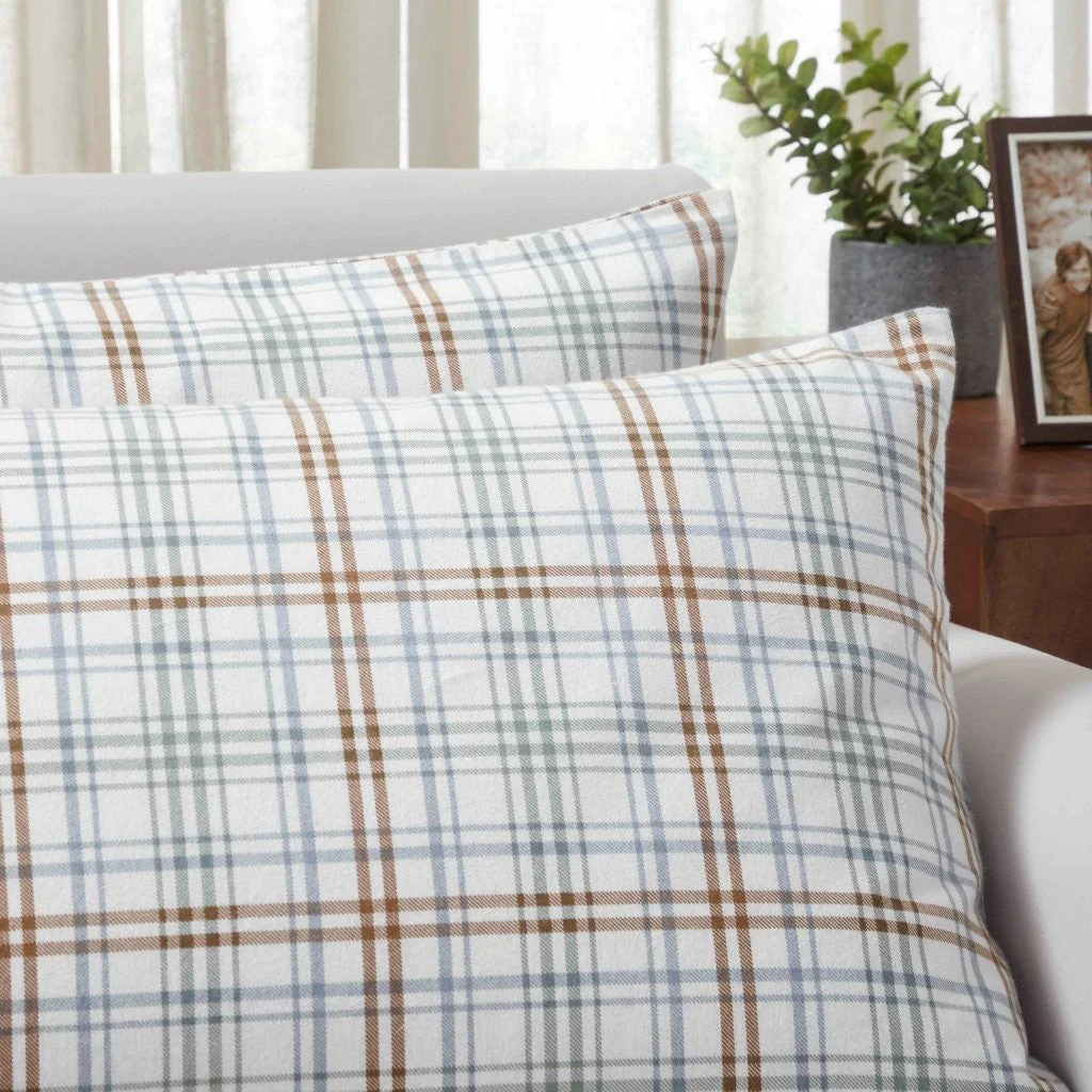 Plaid Flannel Cotton Classic Modern Farmhouse Pillowcases, Set of 2 - Image 23