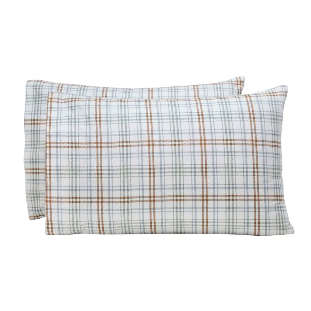 Plaid Flannel Cotton Classic Modern Farmhouse Pillowcases, Set of 2 - Image 24