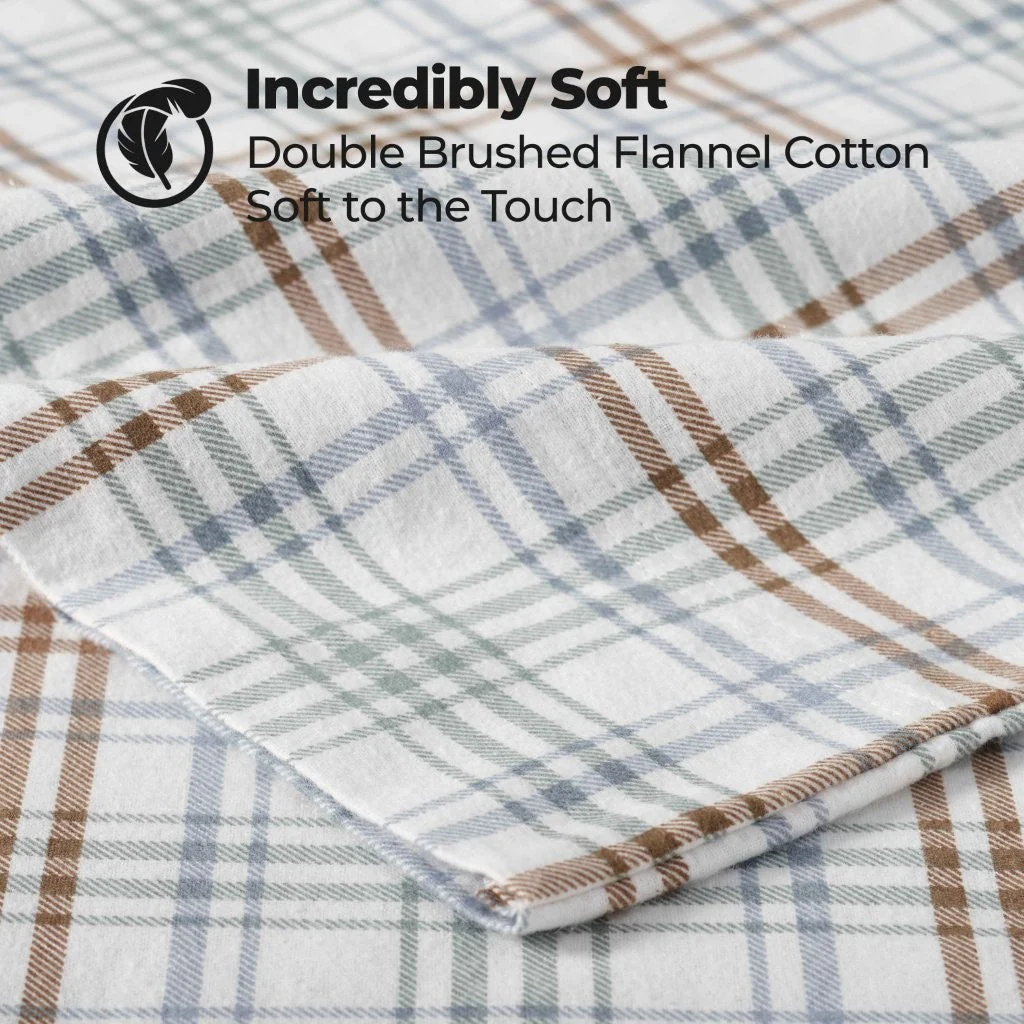 Plaid Flannel Cotton Classic Modern Farmhouse Pillowcases, Set of 2 - Image 25