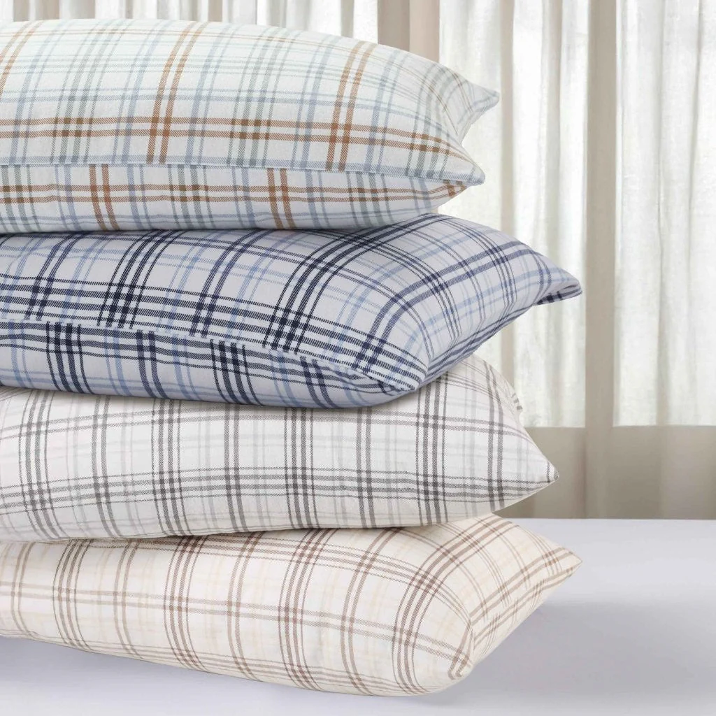 Plaid Flannel Cotton Classic Modern Farmhouse Pillowcases, Set of 2 - Image 29