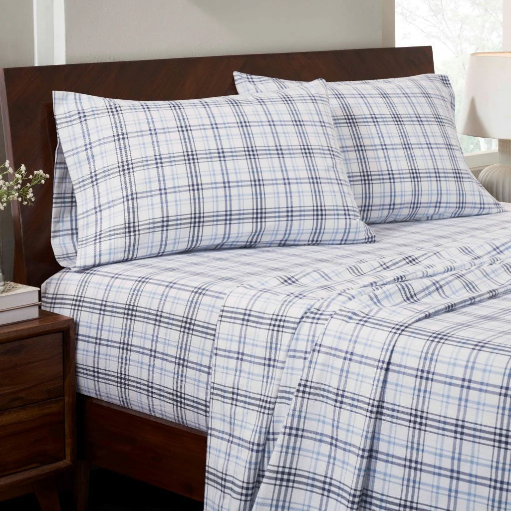 Plaid Flannel Cotton Classic Modern Farmhouse Pillowcases, Set of 2 - Image 8