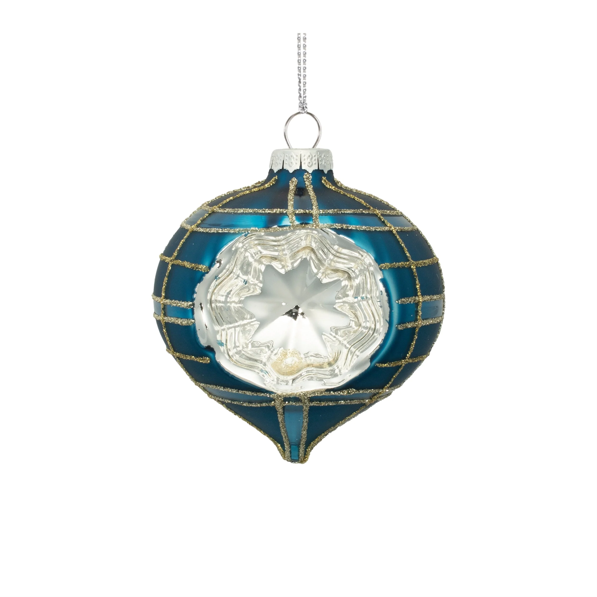 Plaid Glass Reflector Ornament (Set of 12) - Image 4