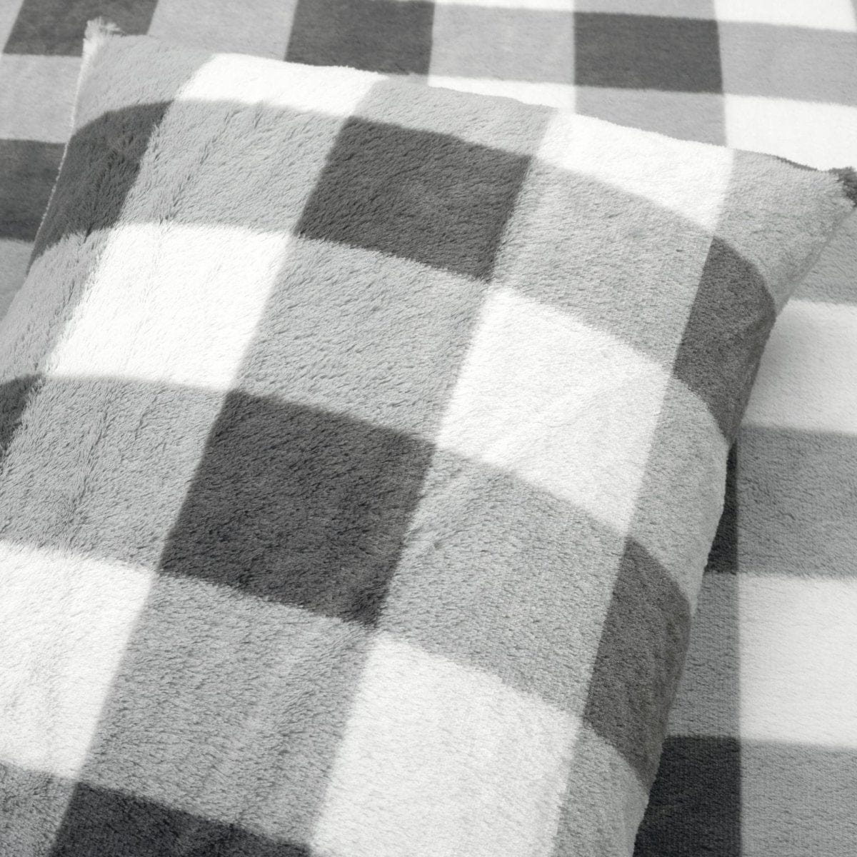 Plaid Ultra Soft Faux Fur All Season Comforter Set - Image 14