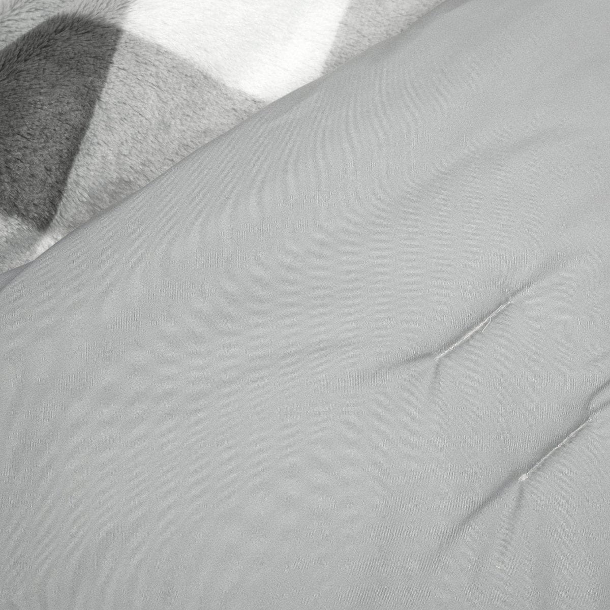 Plaid Ultra Soft Faux Fur All Season Comforter Set - Image 16