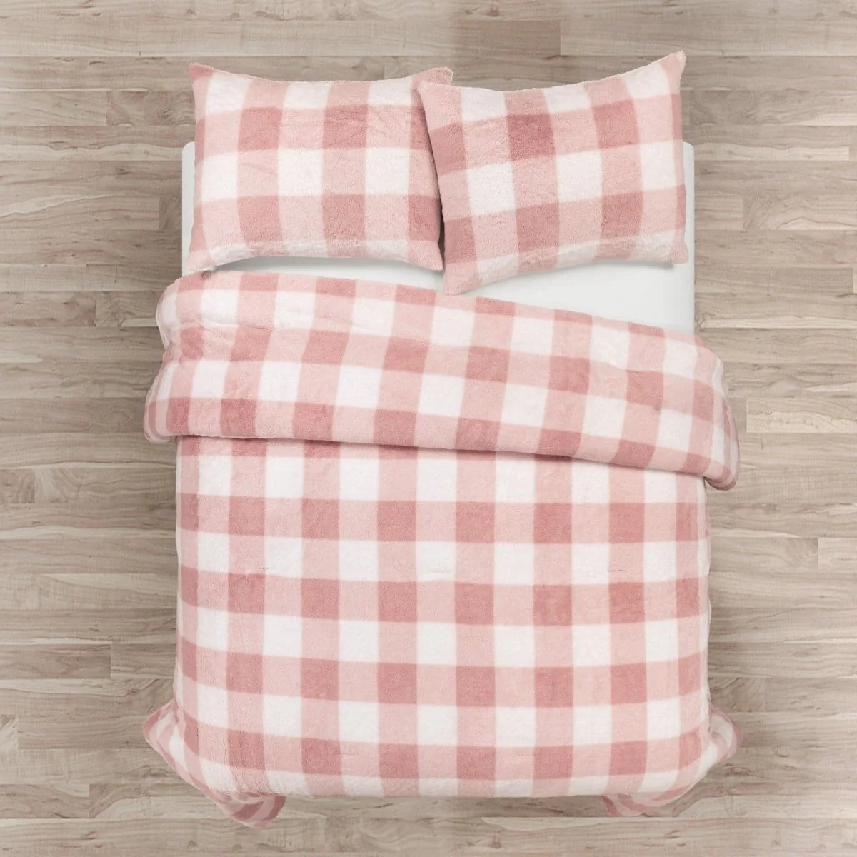 Plaid Ultra Soft Faux Fur All Season Comforter Set - Image 4