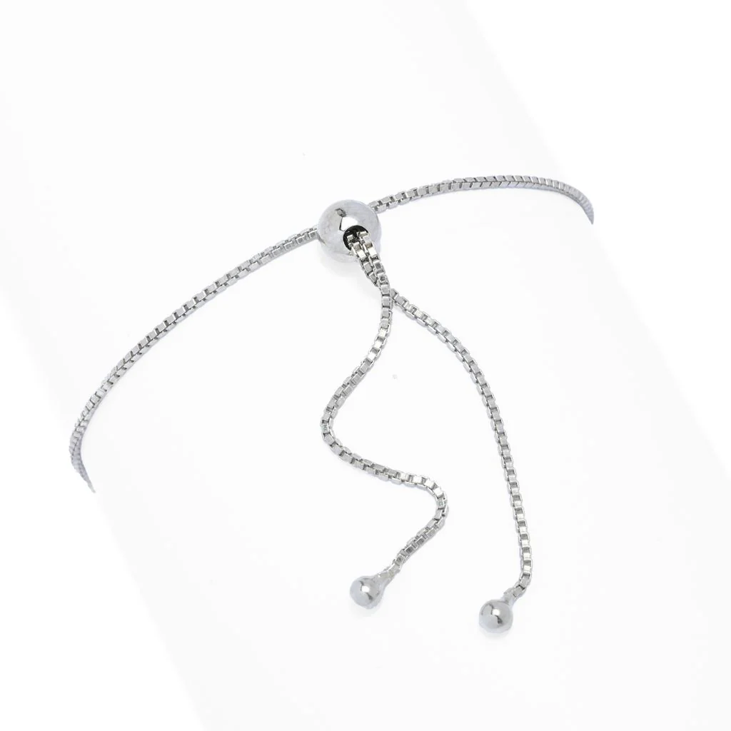 Platinum Plated "Shades of Spring" 5.60ctw Multi Gem Adjustable Bolo Bracelet - Image 2