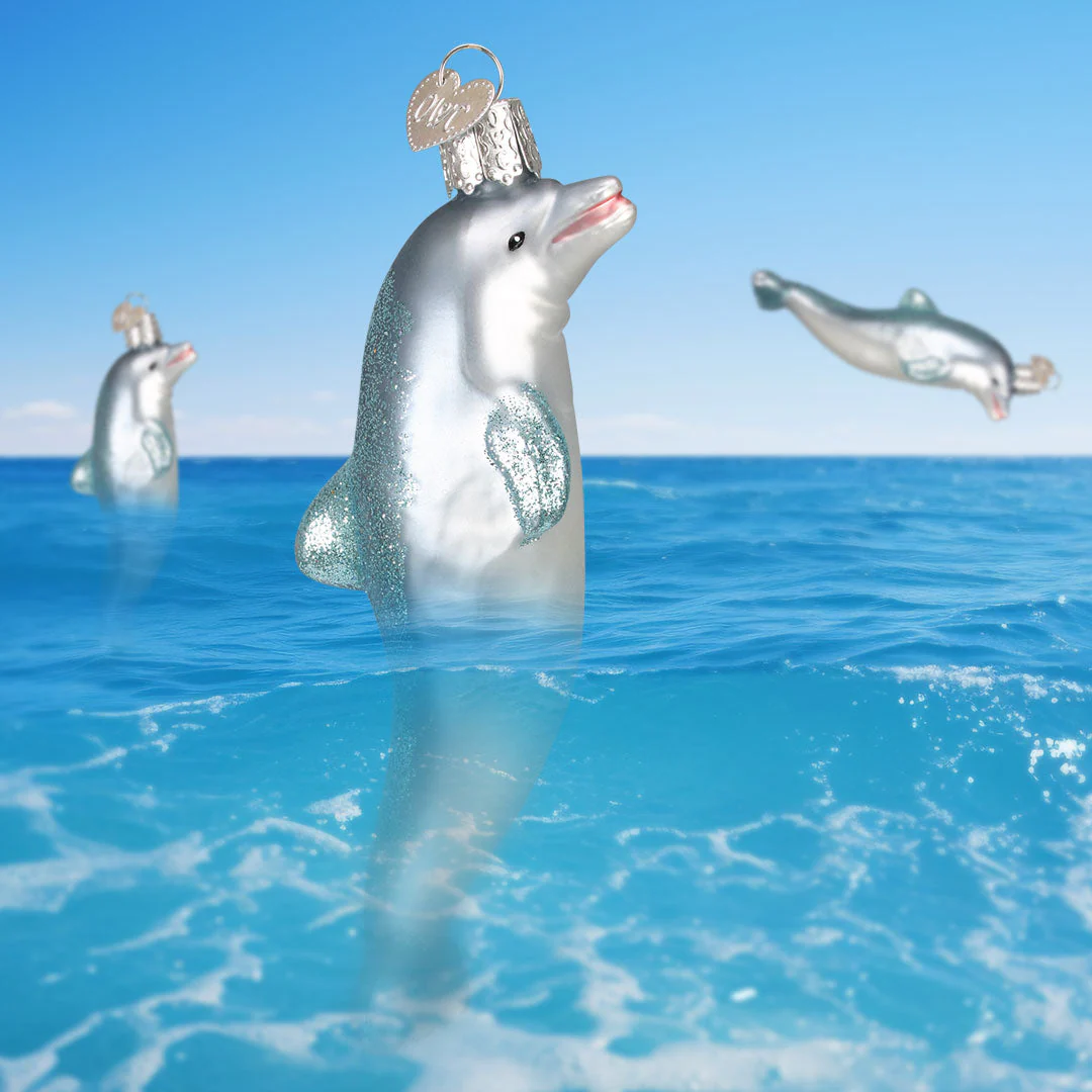 Playful Dolphin Ornament - Image 5