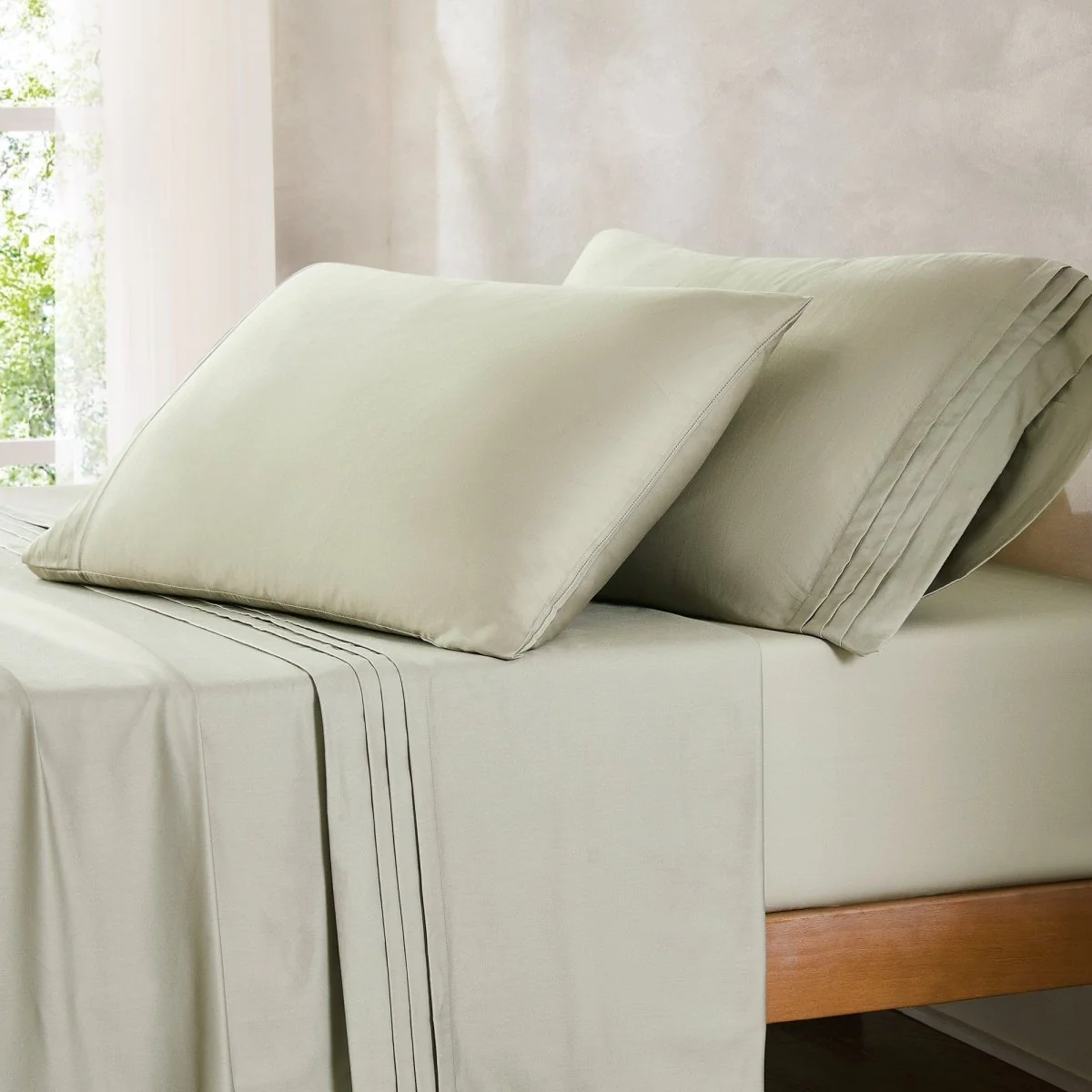 Pleat Cotton Sheet Set - Image 27