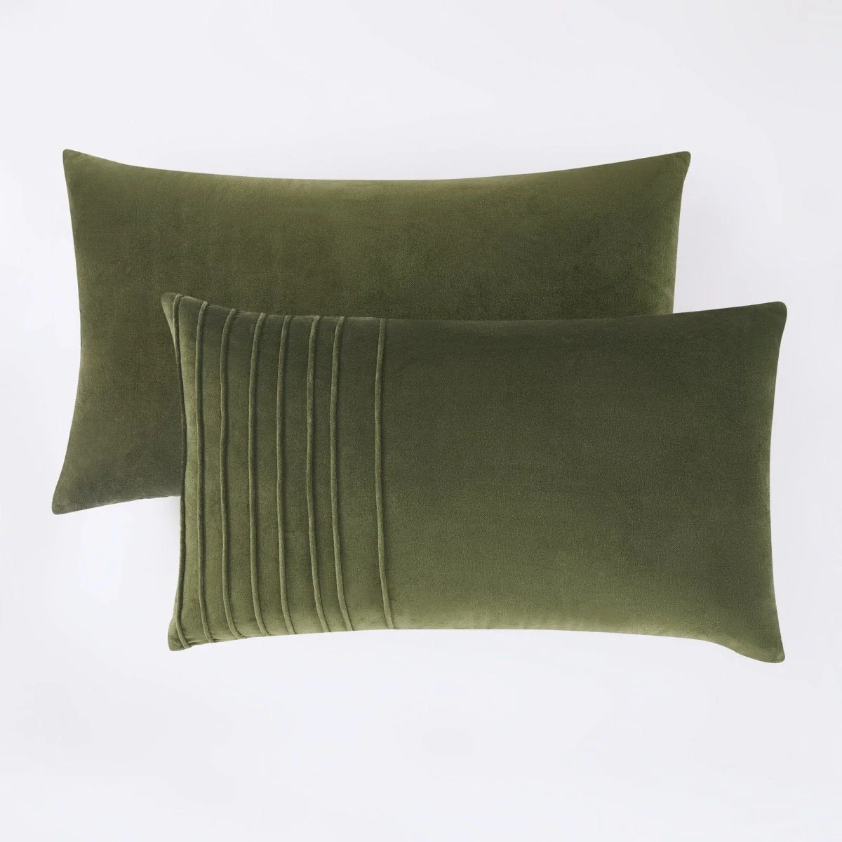 Pleated Groove Velvet Decorative Pillow Cover - Image 4