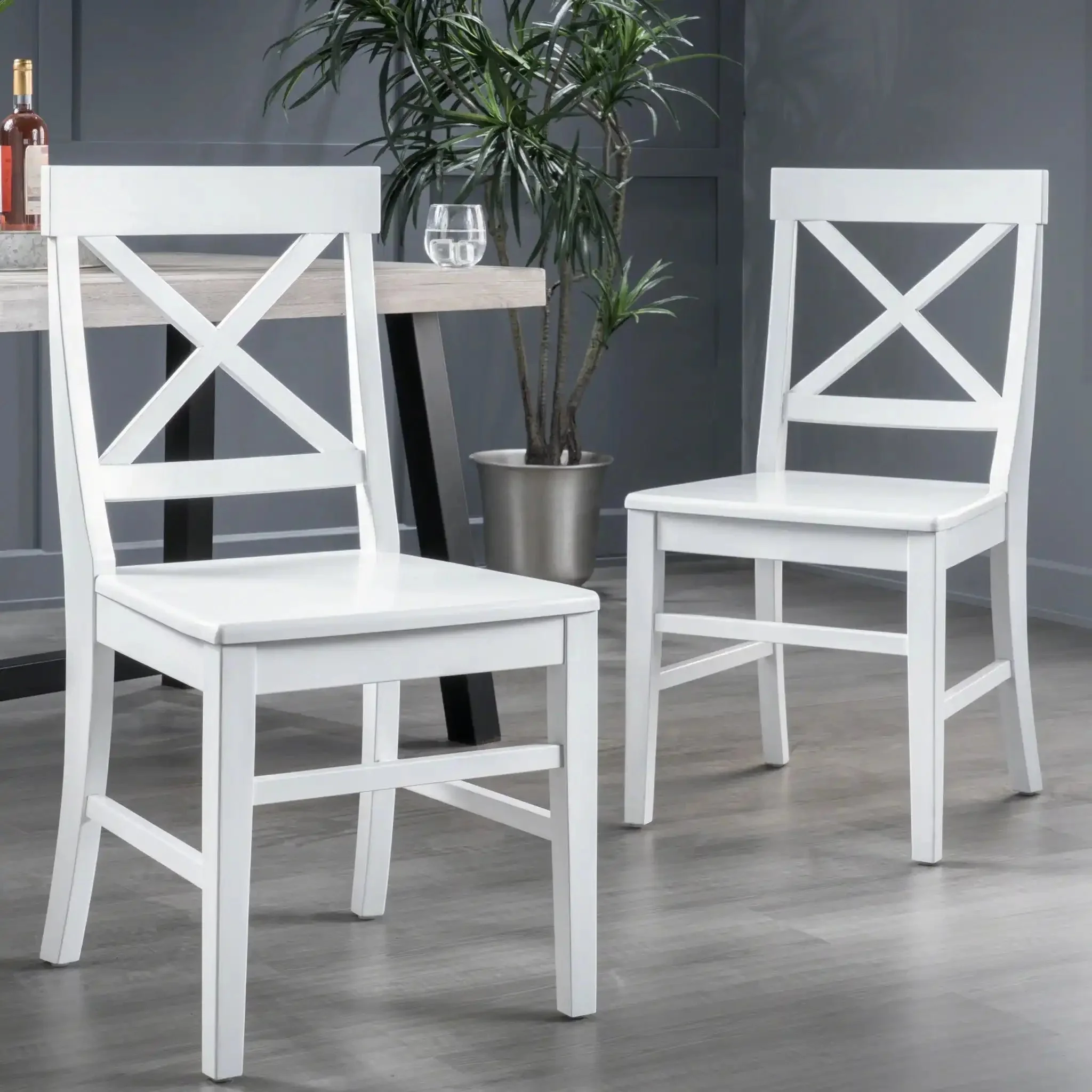 Plethora - Dining Chair With X Shaped Back (Set of 2) - Image 11