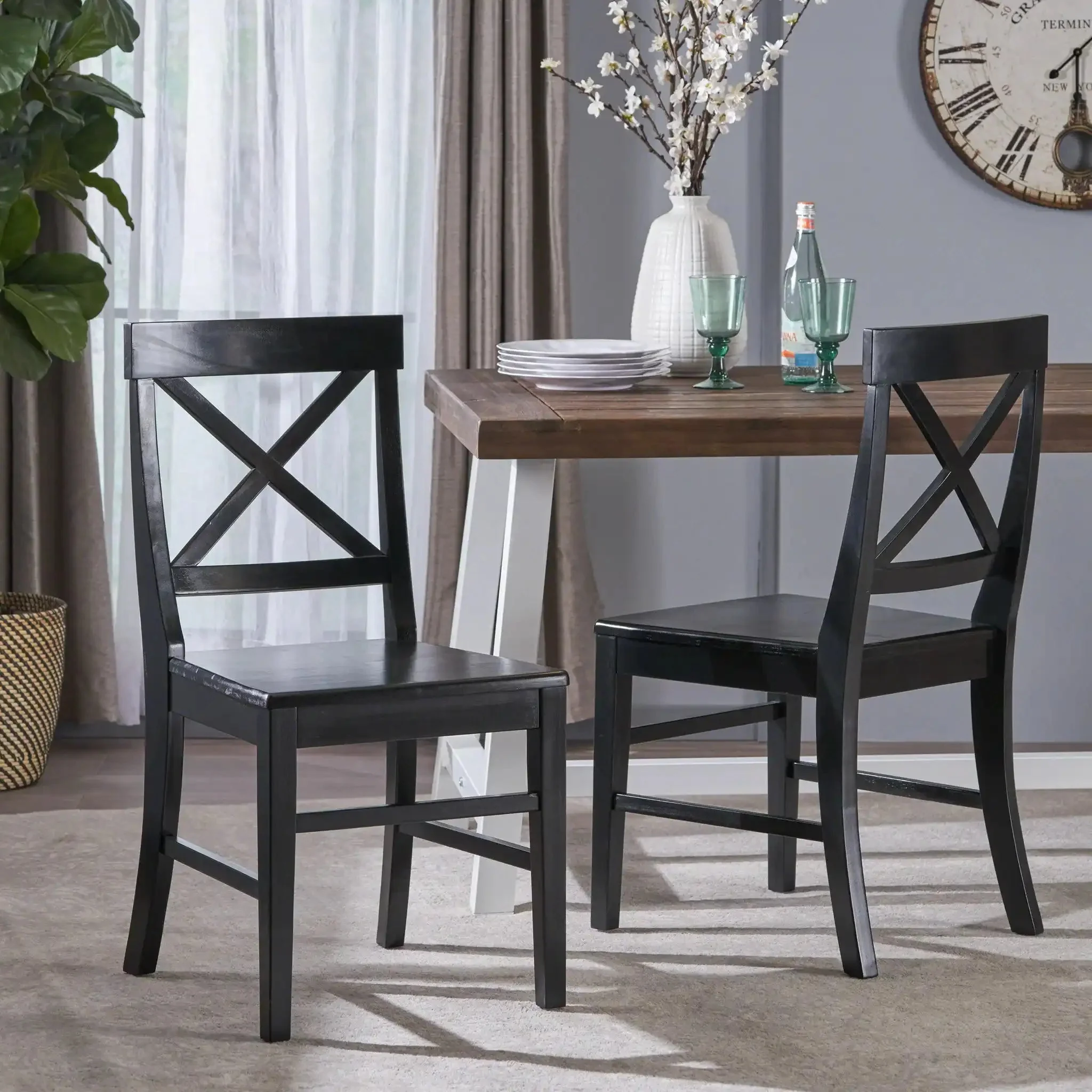 Plethora - Dining Chair With X Shaped Back (Set of 2) - Image 13