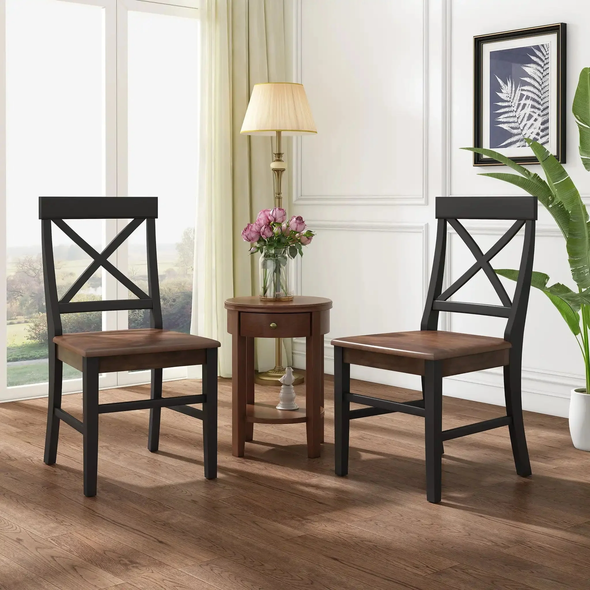 Plethora - Dining Chair With X Shaped Back (Set of 2) - Image 16