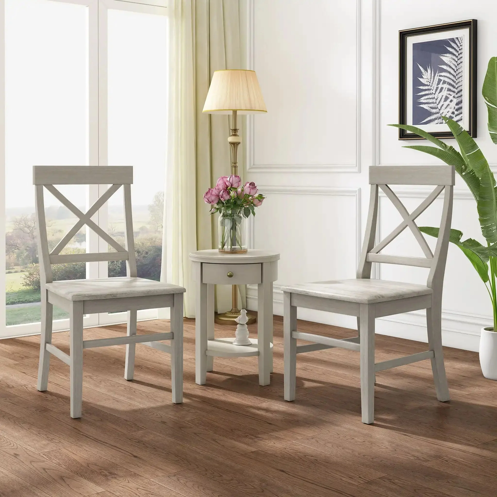 Plethora - Dining Chair With X Shaped Back (Set of 2) - Image 5