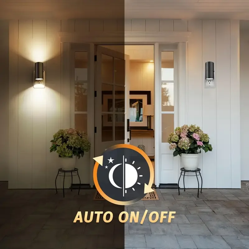 Plug In Dimmable LED Night Light Auto Sensor Bedside Bathroom Hallway Lamp - Image 3