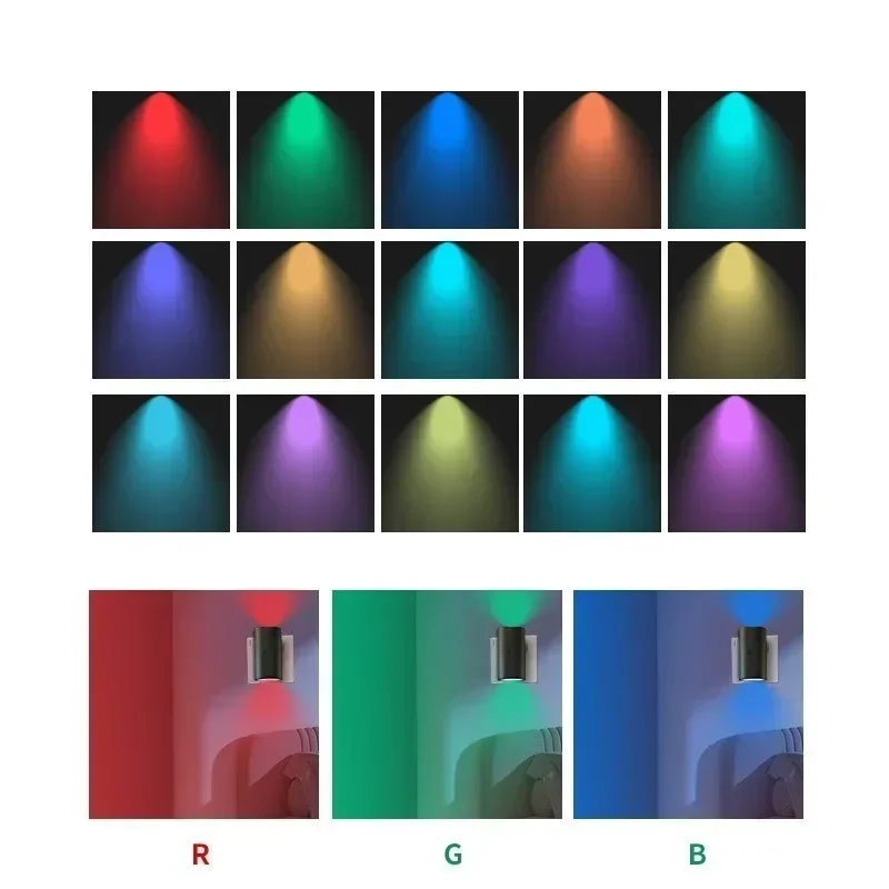 Plug In Dimmable LED Night Light Auto Sensor Bedside Bathroom Hallway Lamp - Image 5
