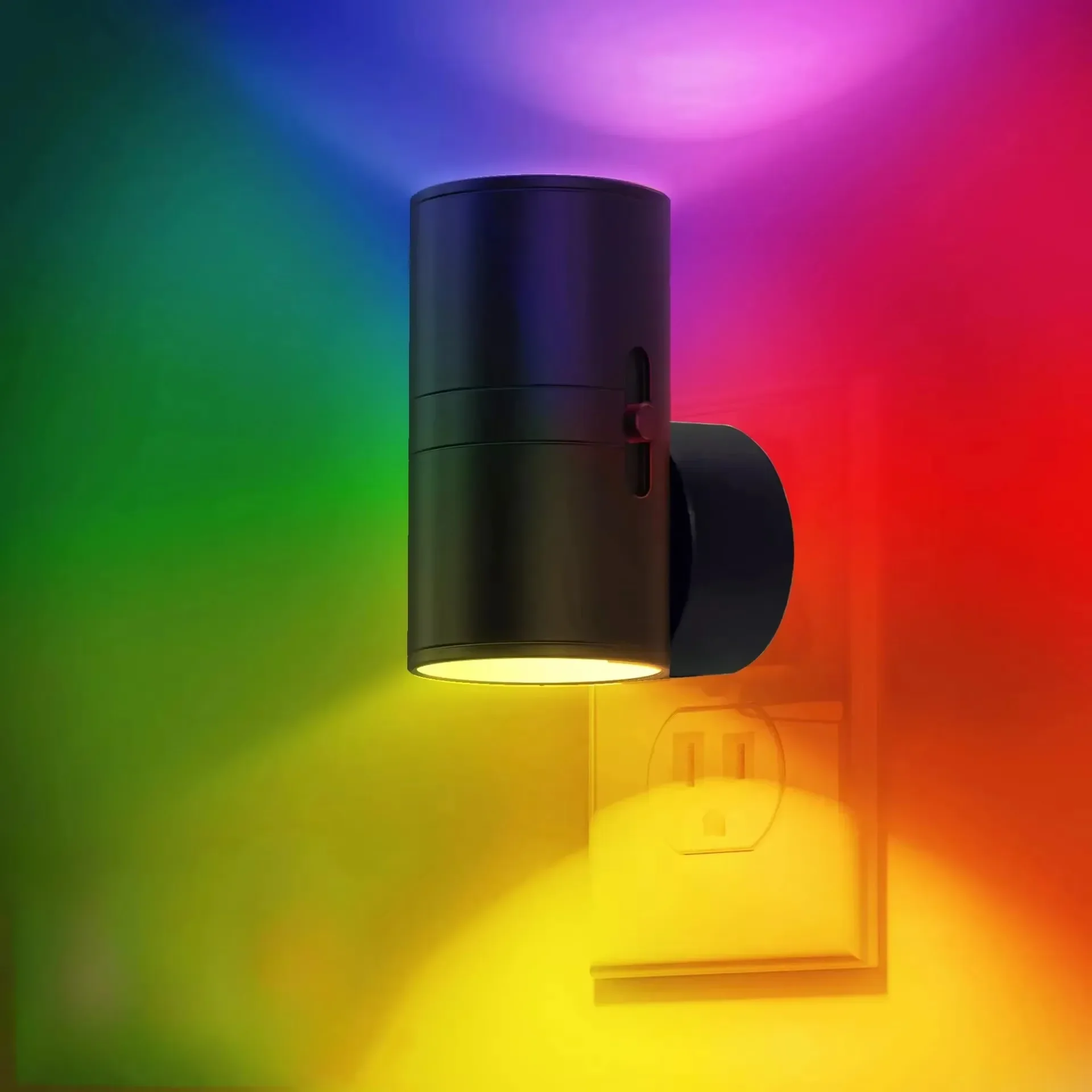 Plug In Dimmable LED Night Light Auto Sensor Bedside Bathroom Hallway Lamp - Image 8