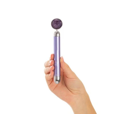 Plum Beauty Amethyst Vibrating Facial Massager - New - Image 3
