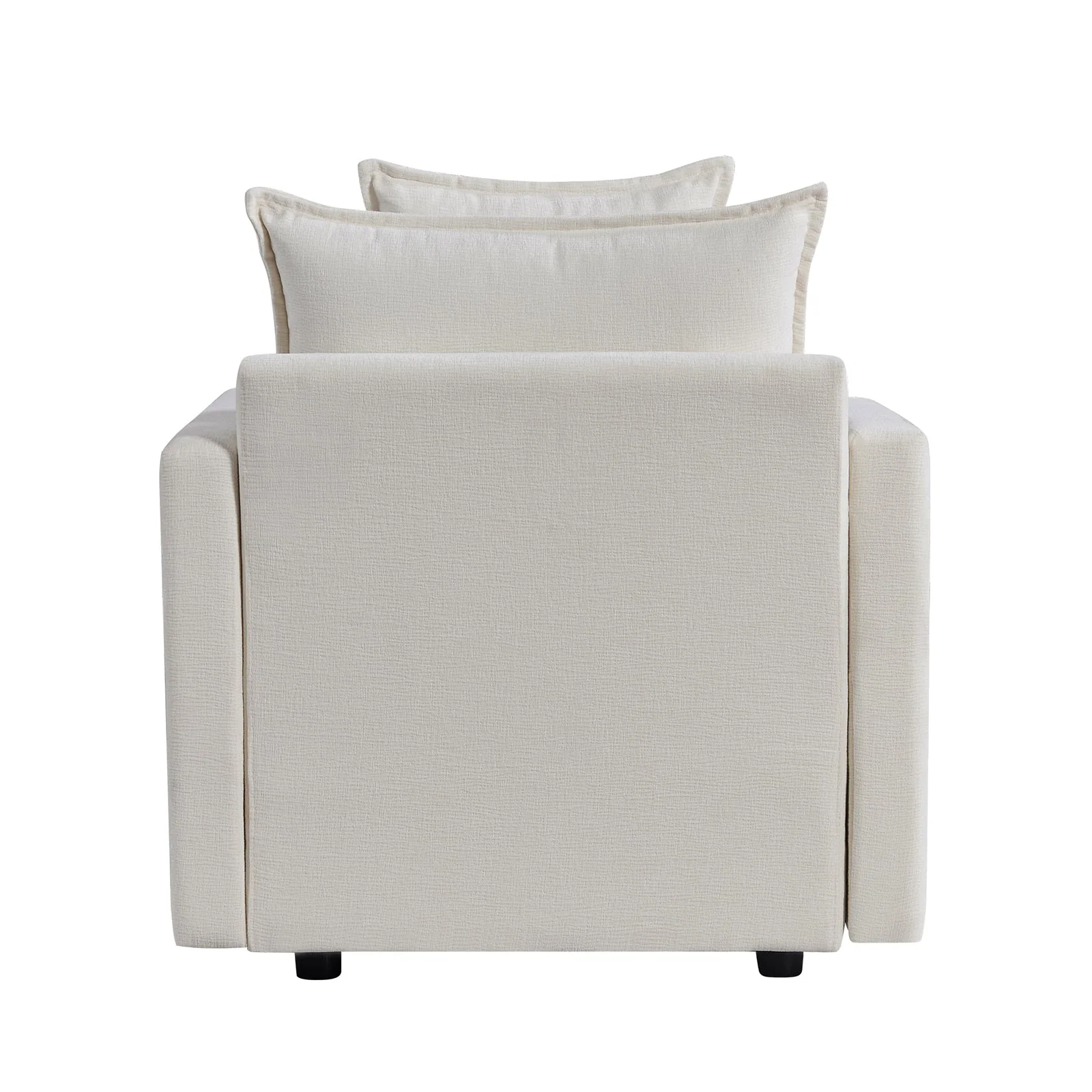 Plush Chenille Armchair with Deep Seating and Double-Layer Cushions - Image 10