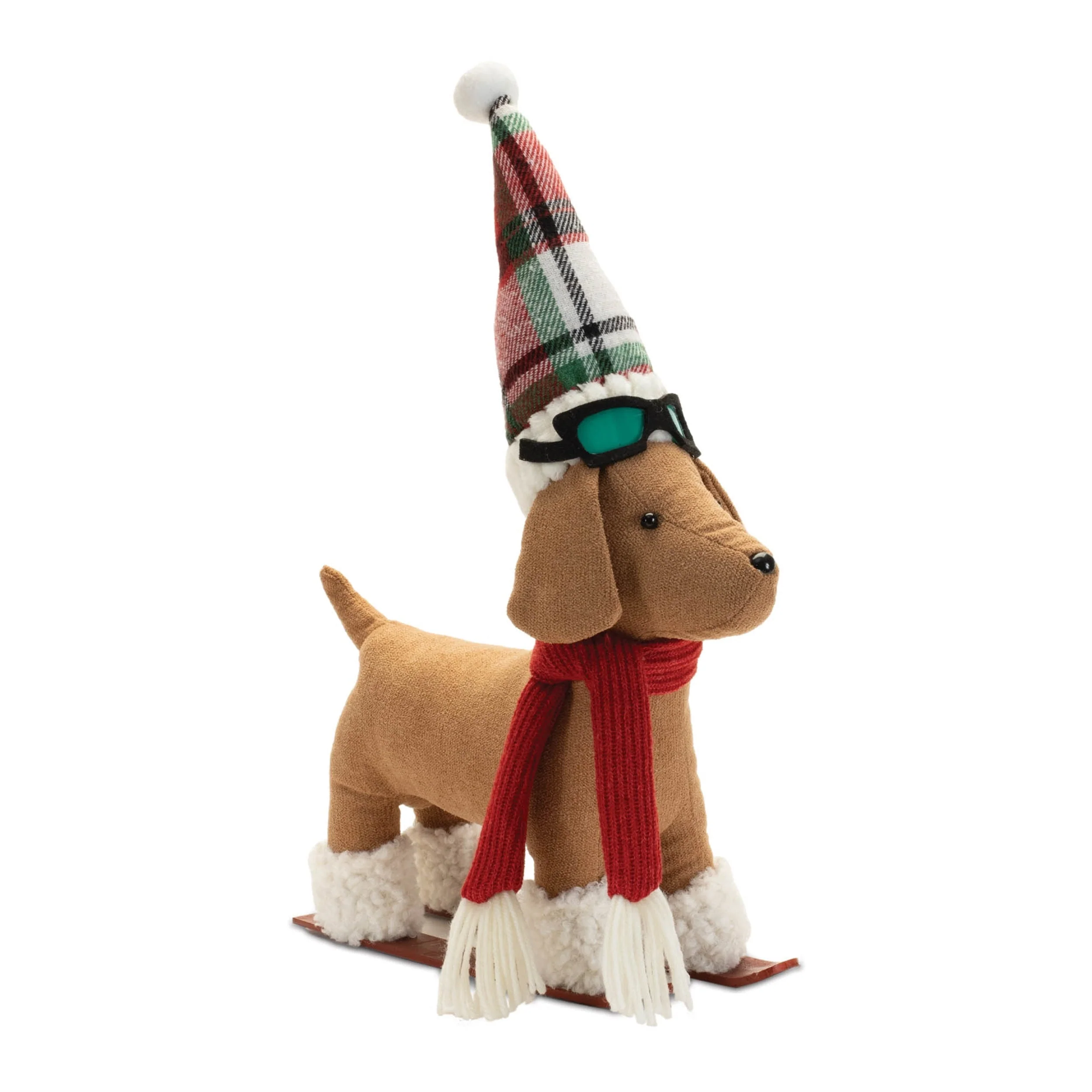 Plush Dog Character on Sled and Skis (Set of 2) - Image 3