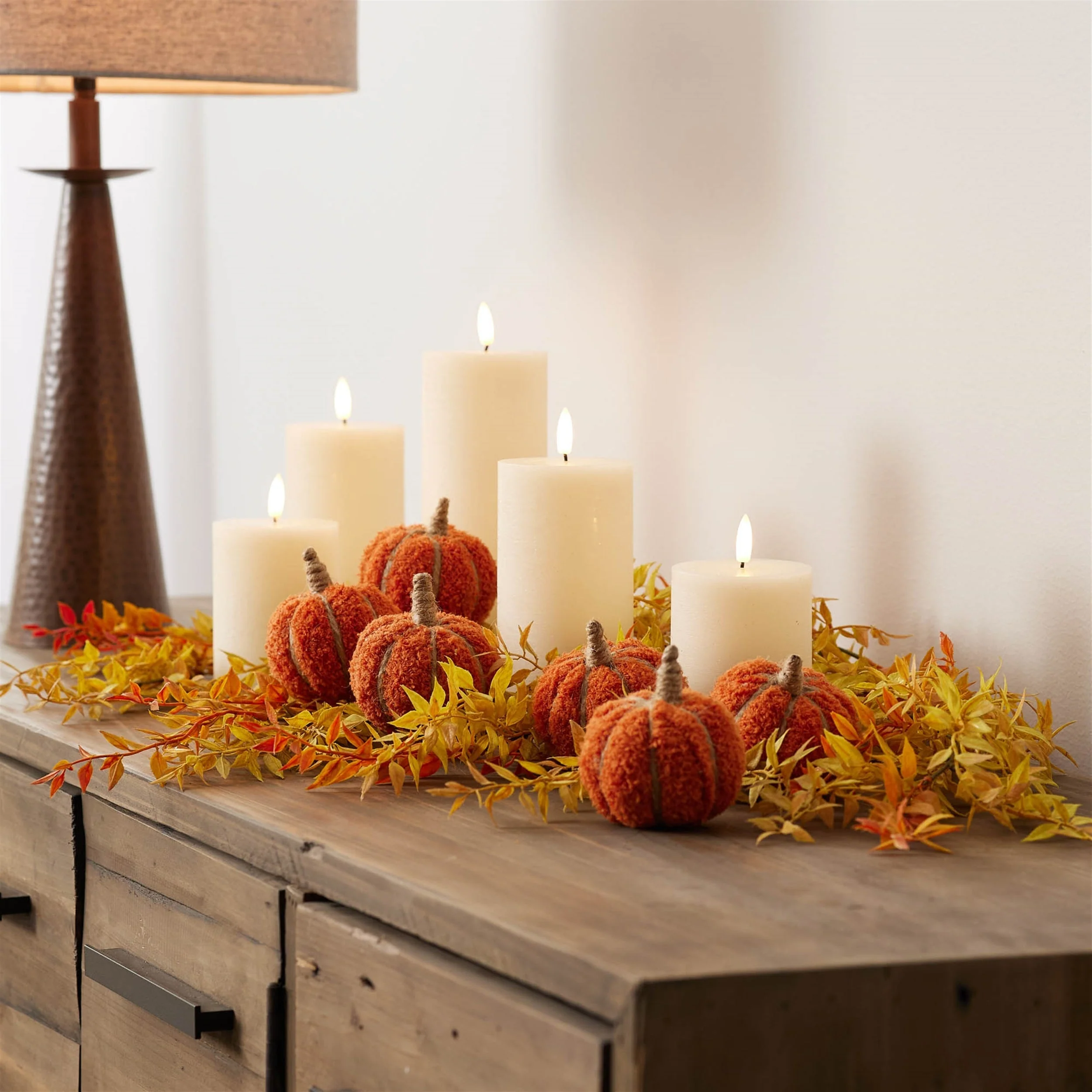 Plush Fall Pumpkin Spray (Set of 2) - Image 3