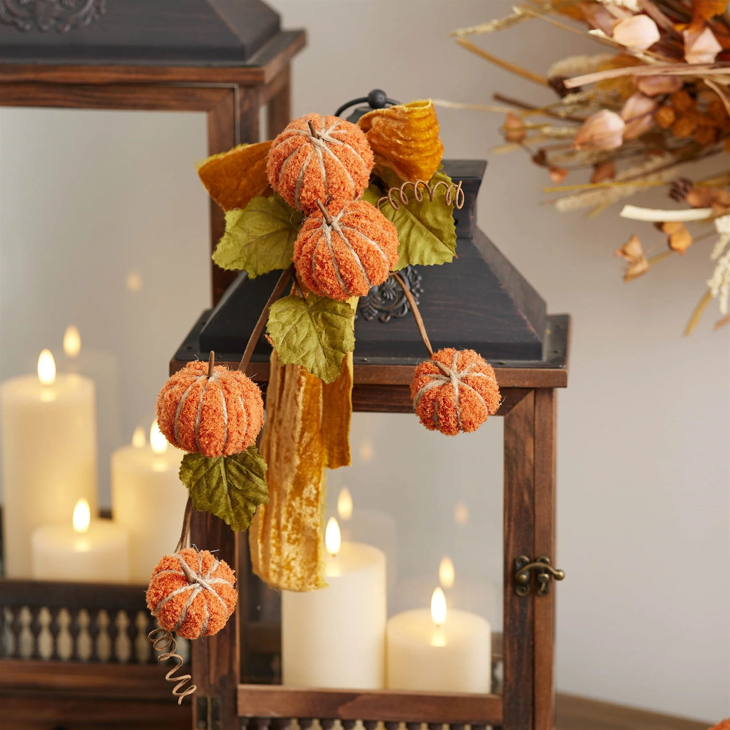 Plush Fall Pumpkin Spray (Set of 2) - Image 8