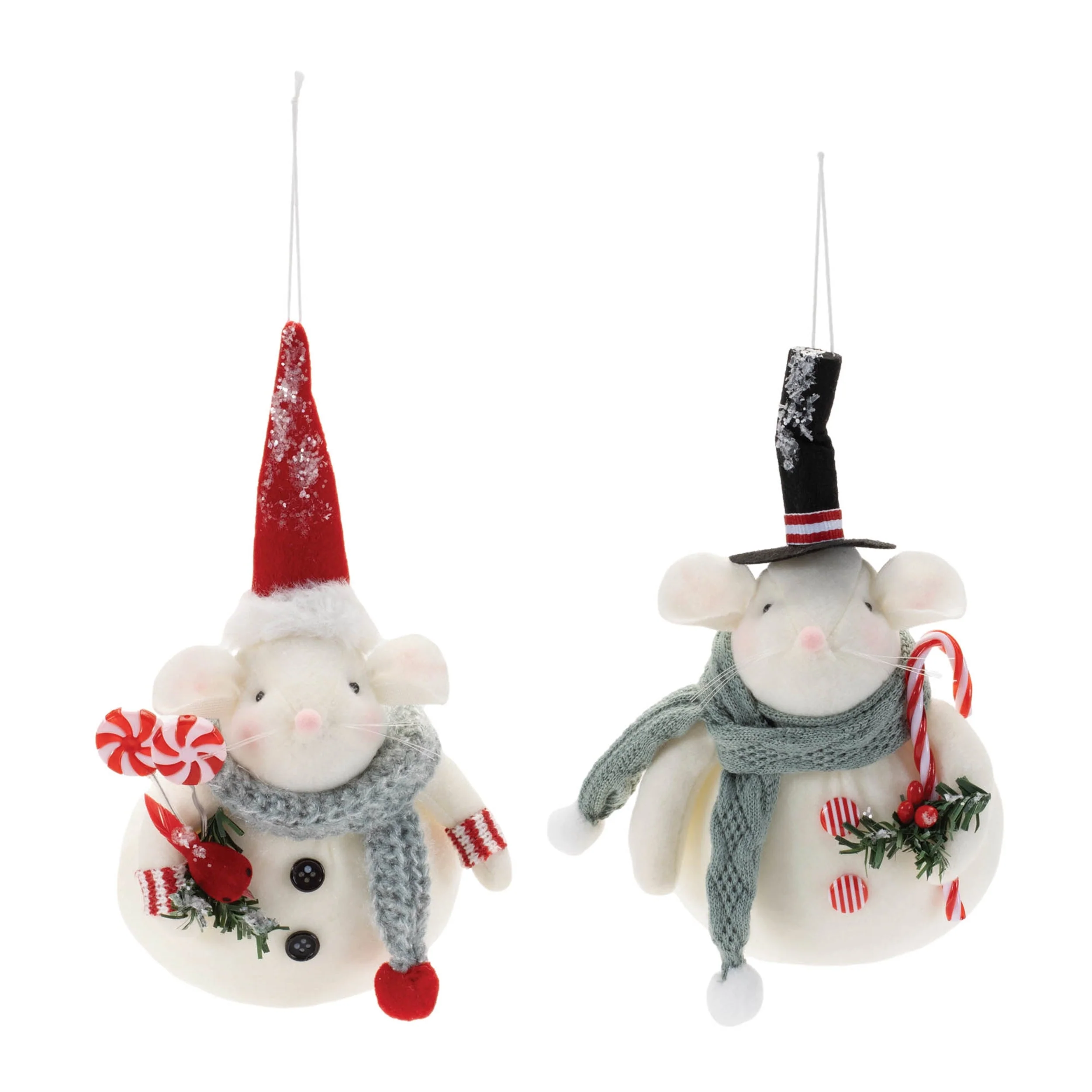 Plush Mouse Ornament (Set of 12) - Image 2