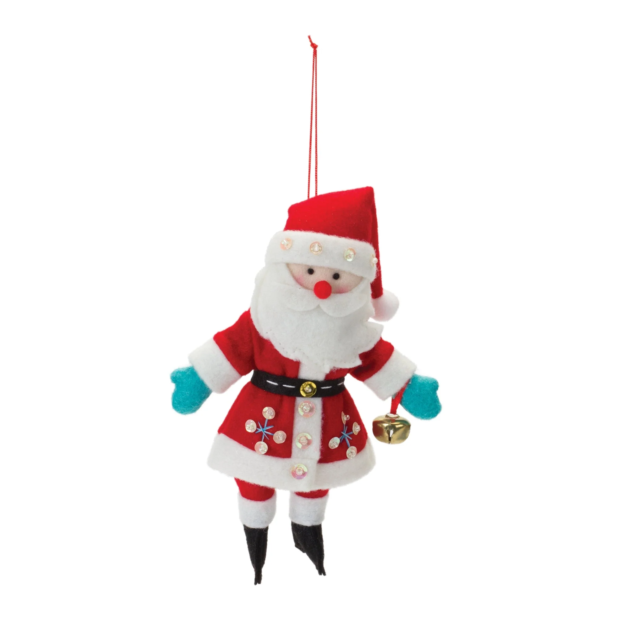 Plush Santa Ornament (Set of 12) - Image 2
