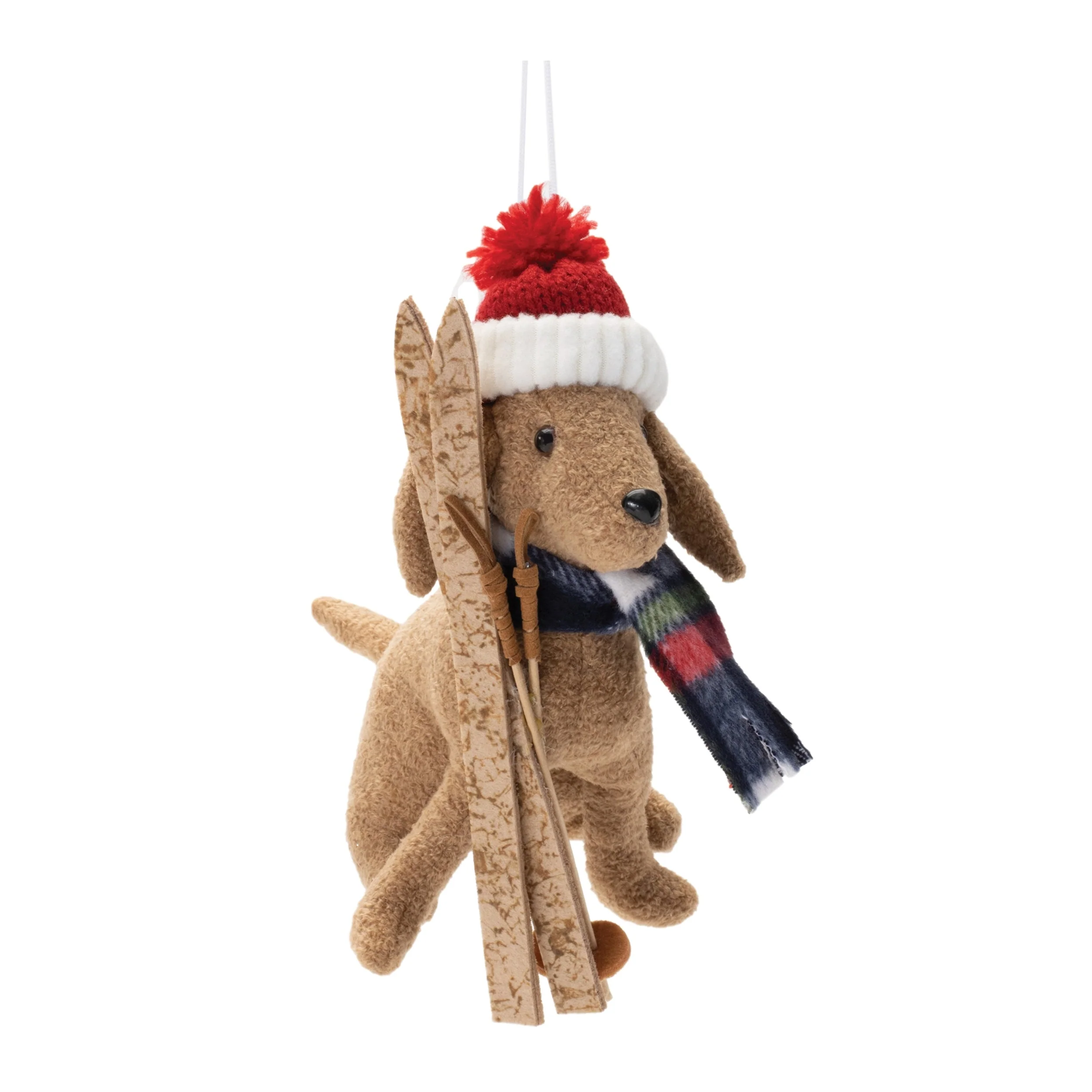 Plush Ski and Sled Dog Ornament (Set of 6) - Image 4