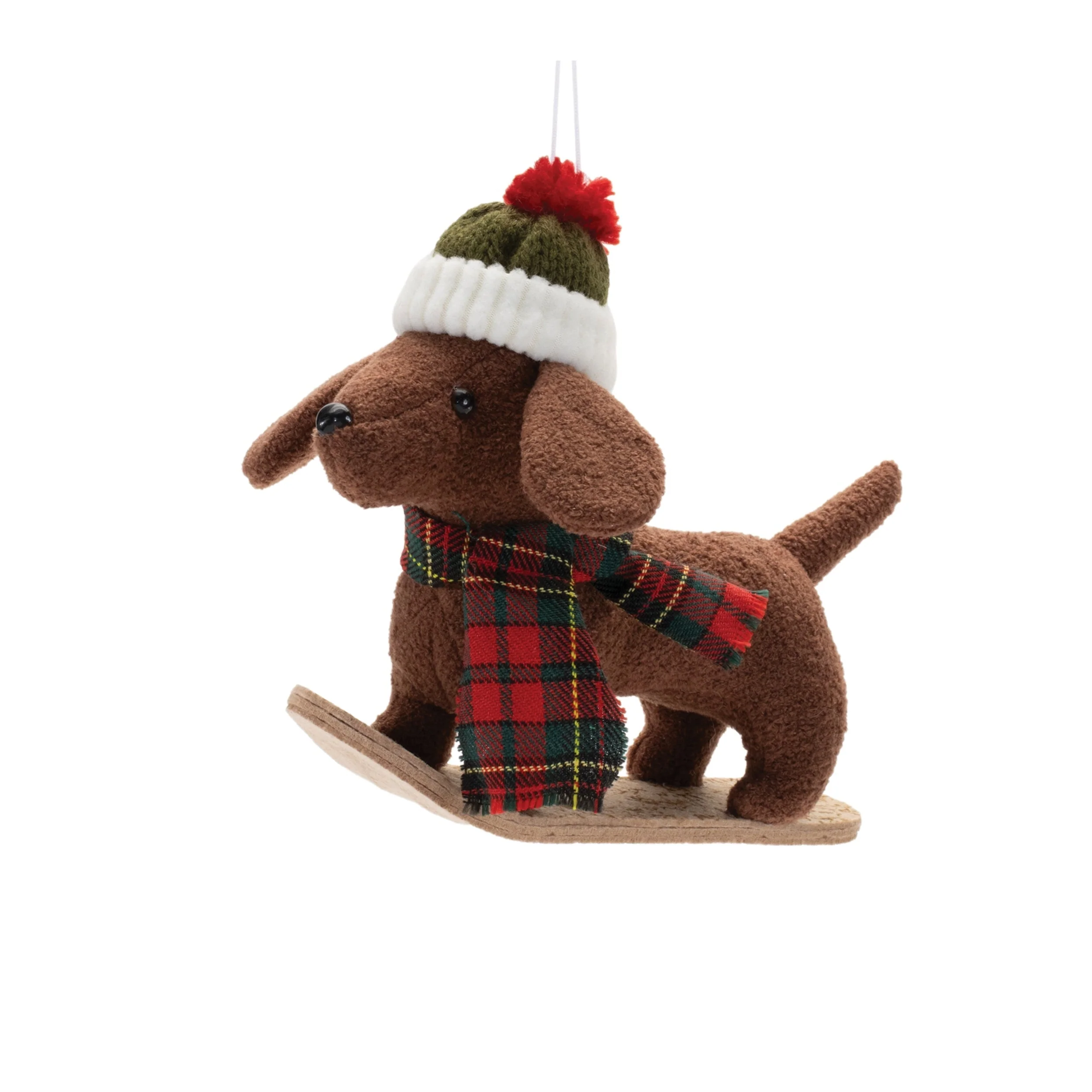 Plush Ski and Snowboard Dog Ornament (Set of 6) - Image 4