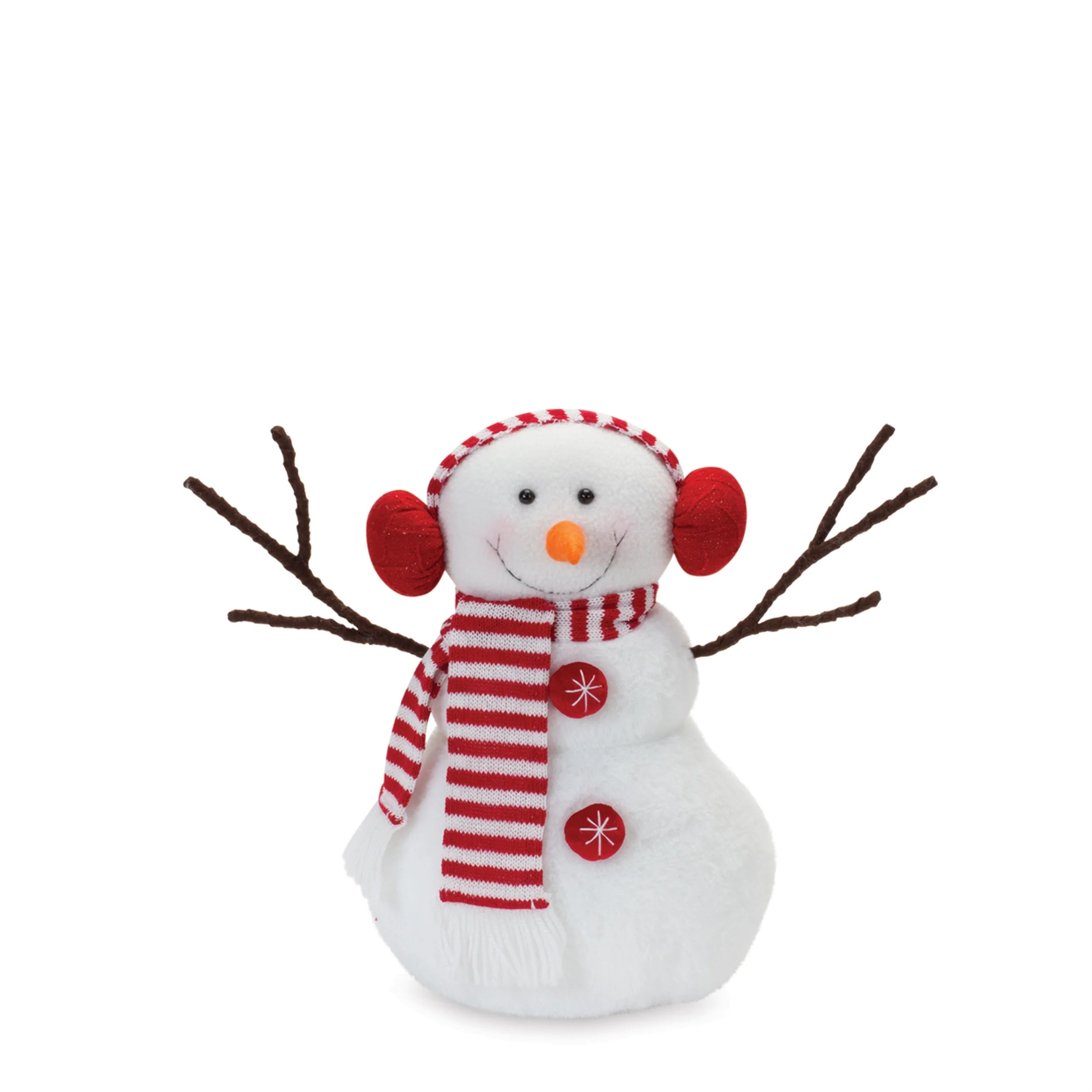 Plush Snowman with Hat and Scarf (Set of 2) - Image 2