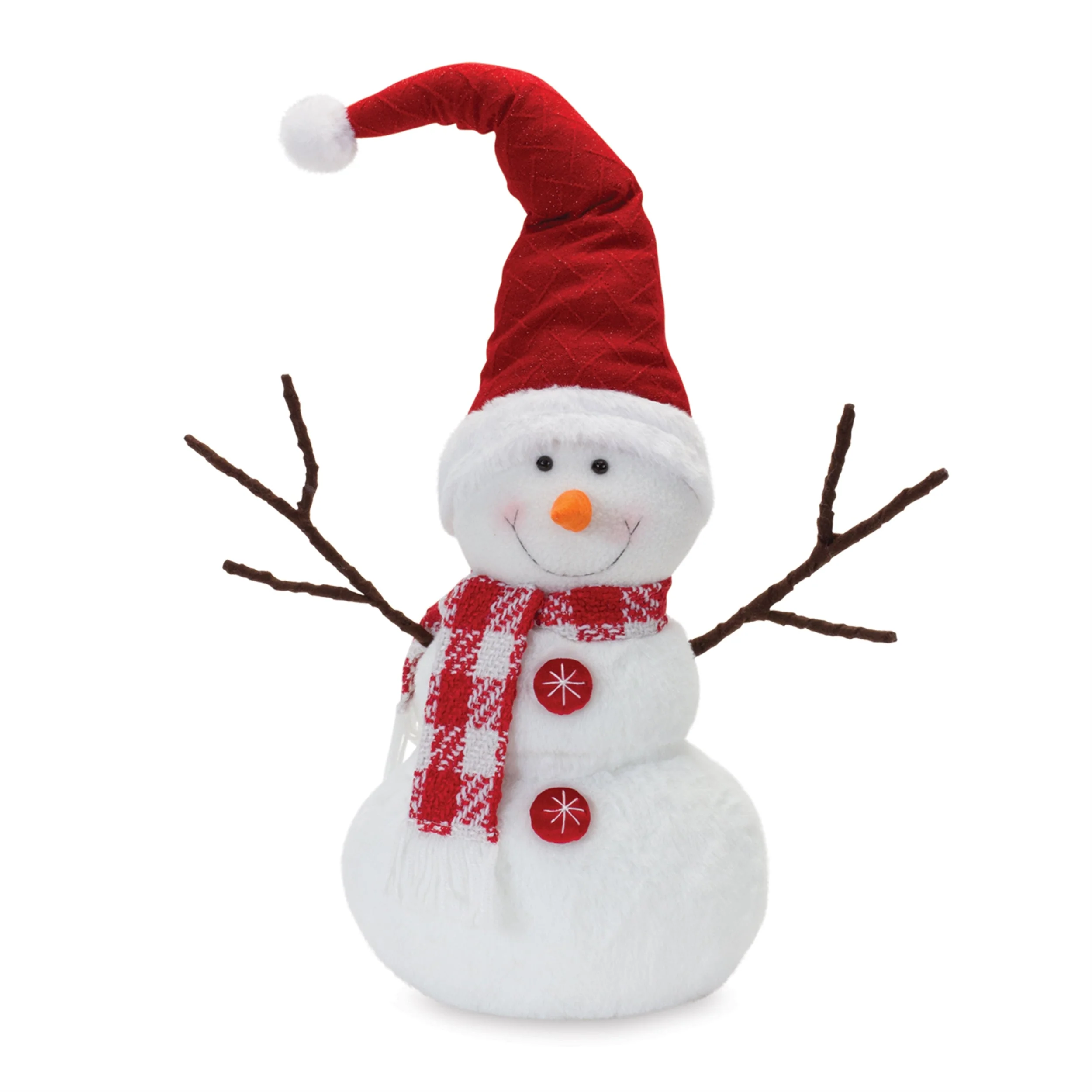Plush Snowman with Hat and Scarf (Set of 2) - Image 3
