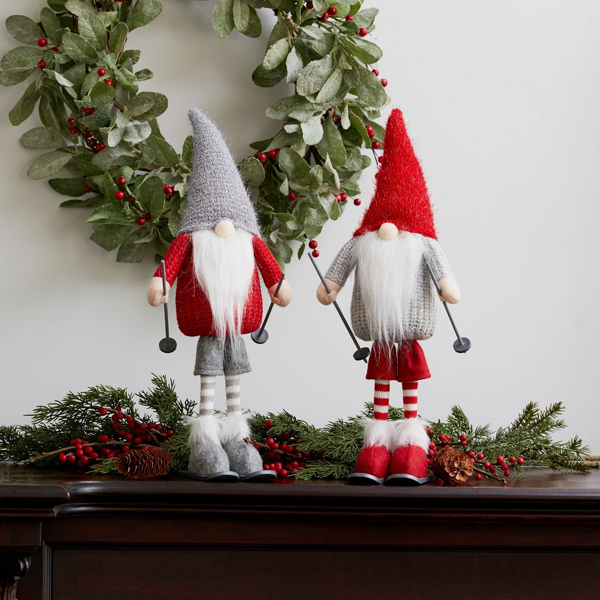 Plush Standing Gnome Skier (Set of 6) - Image 5