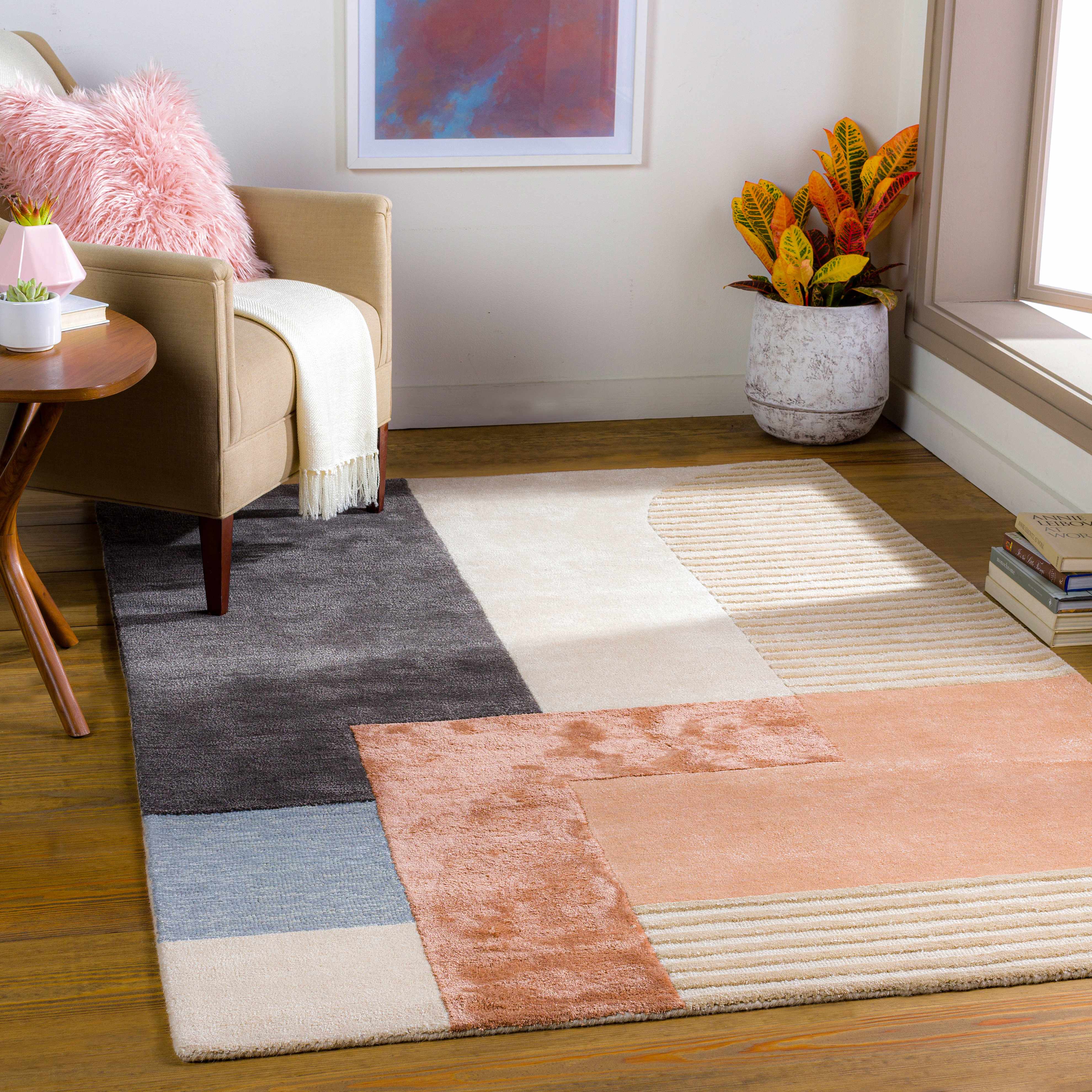 Pofadder Viscose&Wool Patchwork Rug - Image 2