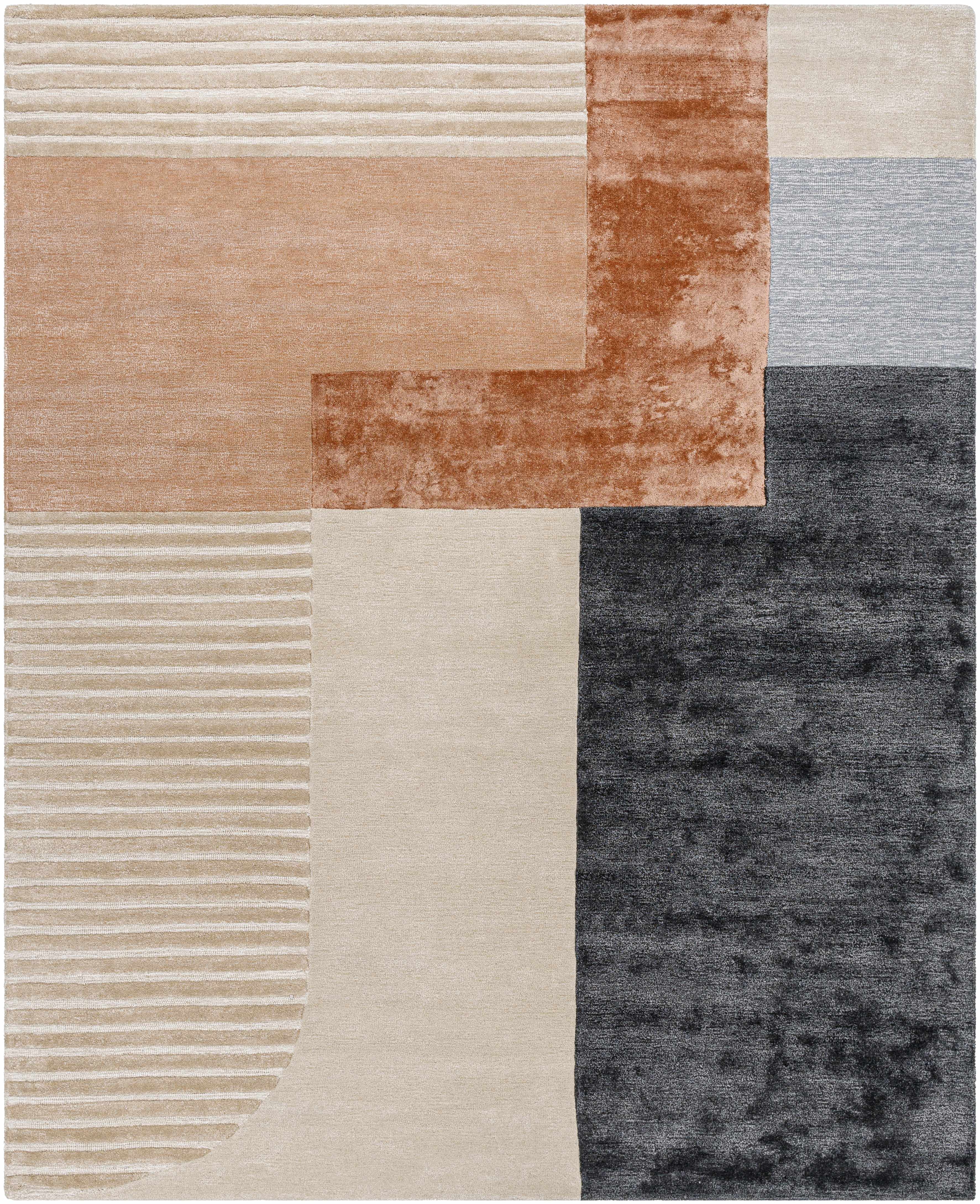 Pofadder Viscose&Wool Patchwork Rug - Image 8